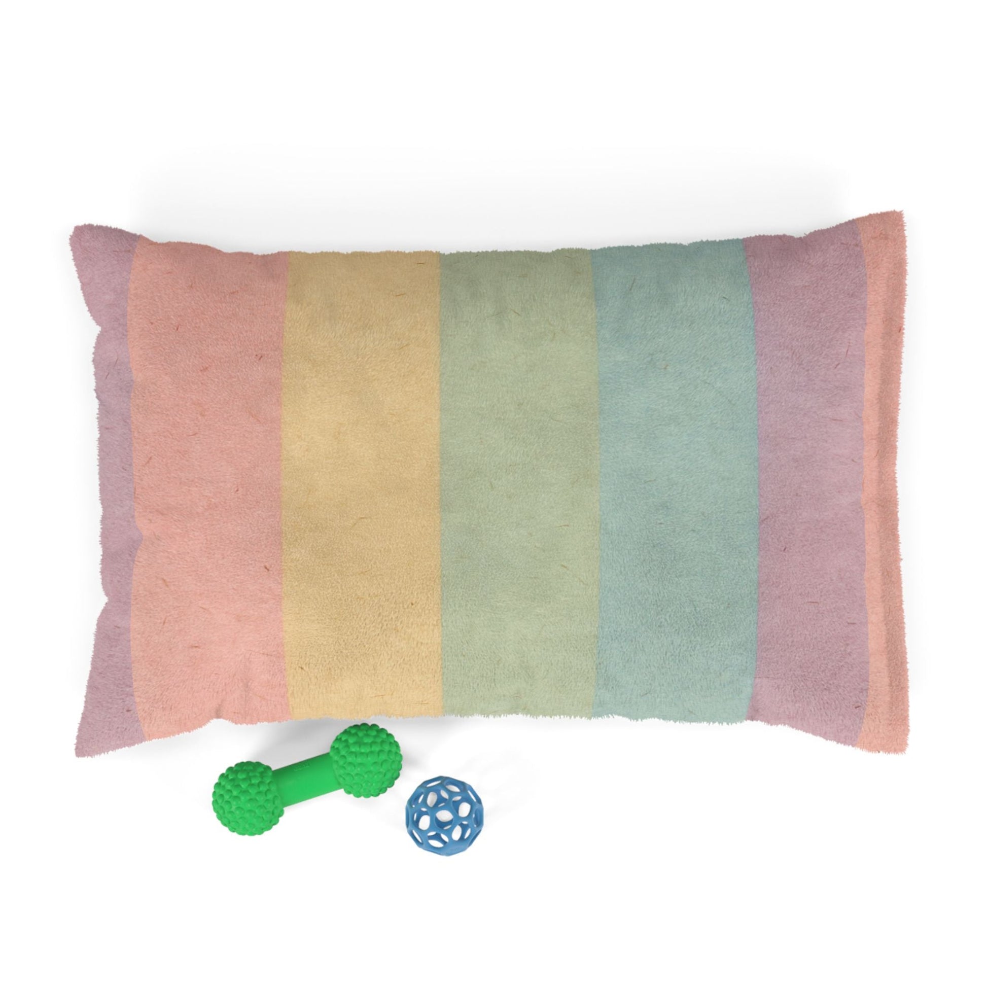 Printify Pastel Rainbow Stripe Pet Bed 2025