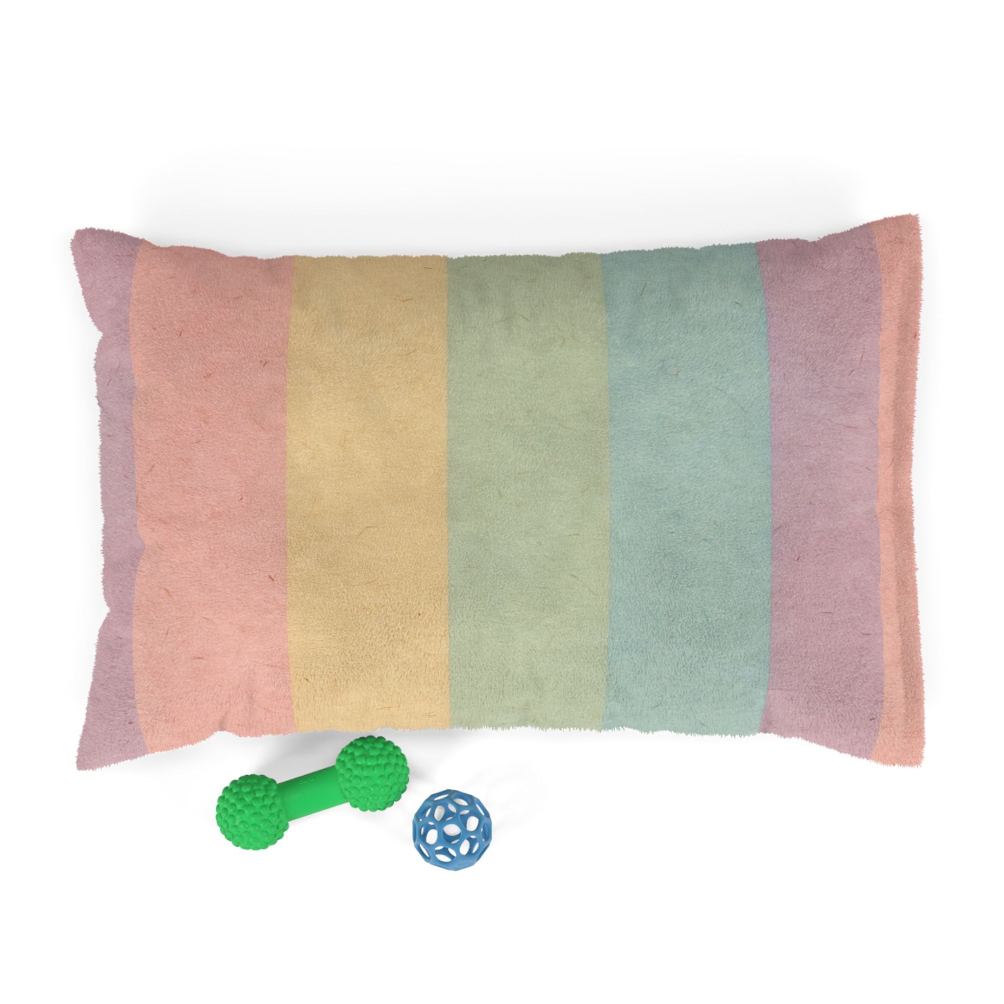 Printify Pastel Rainbow Stripe Pet Bed 2025