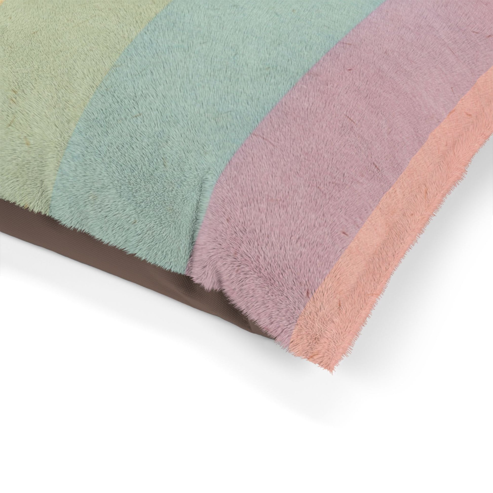 Printify Pastel Rainbow Stripe Pet Bed 2025