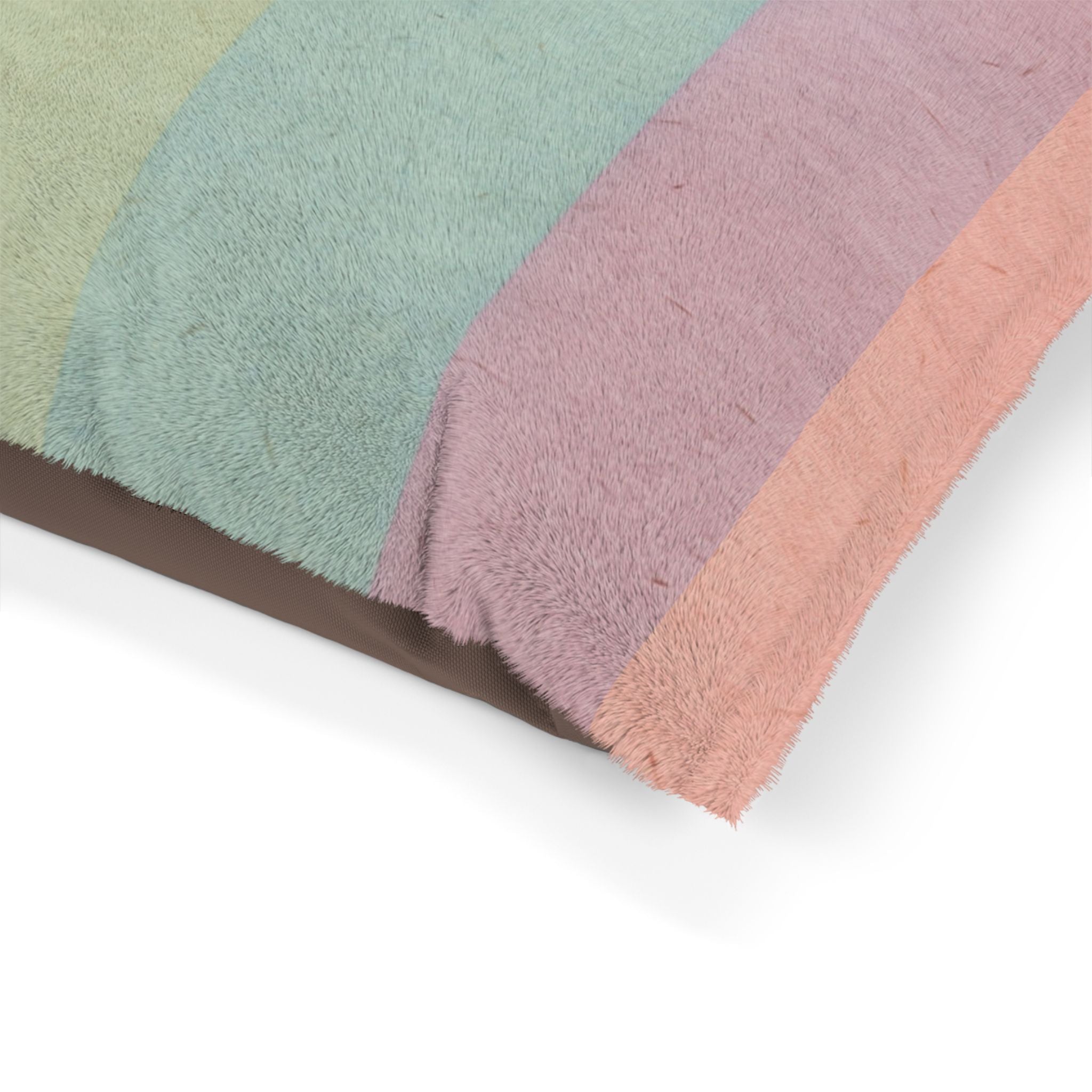 Printify Pastel Rainbow Stripe Pet Bed 2025
