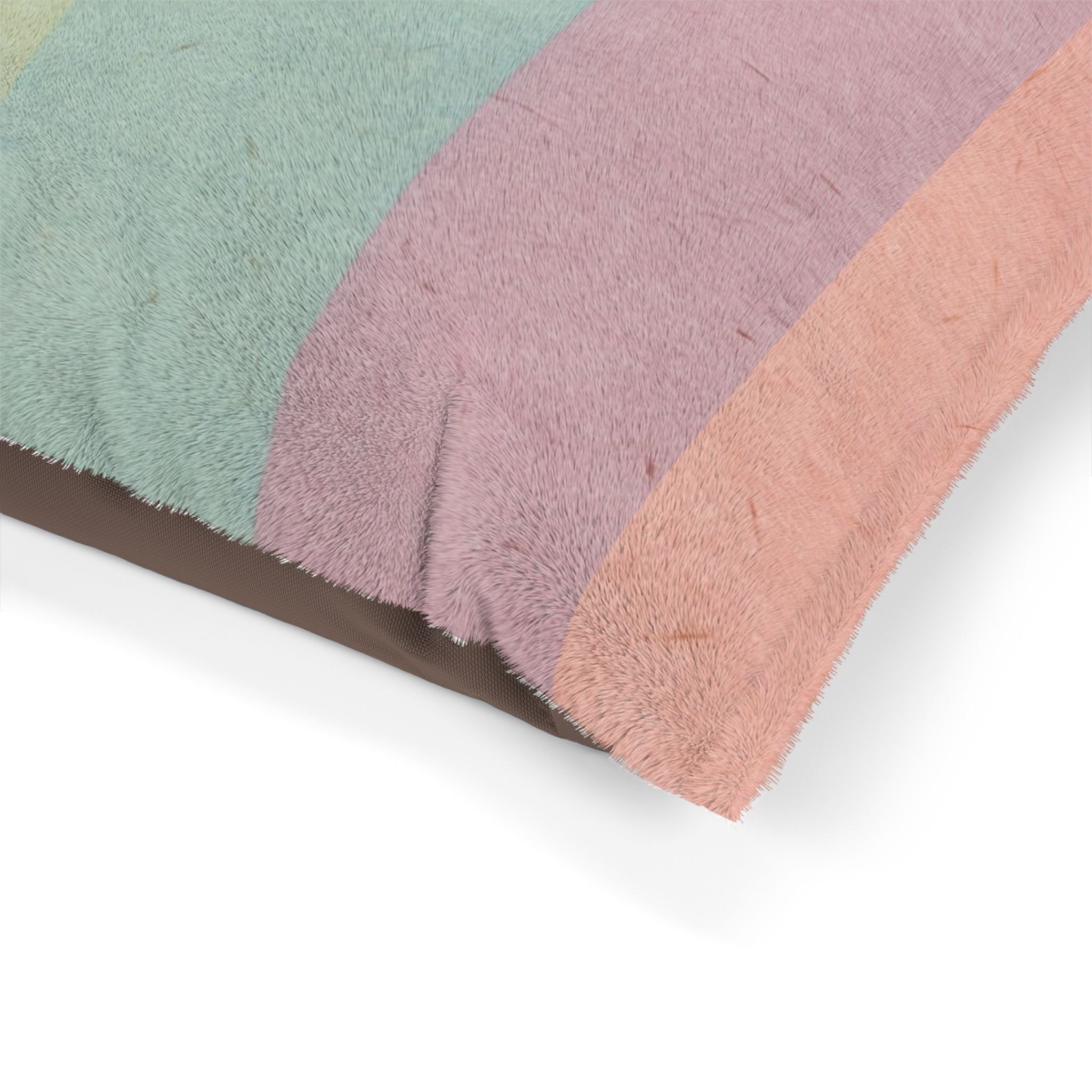 Printify Pastel Rainbow Stripe Pet Bed 2025
