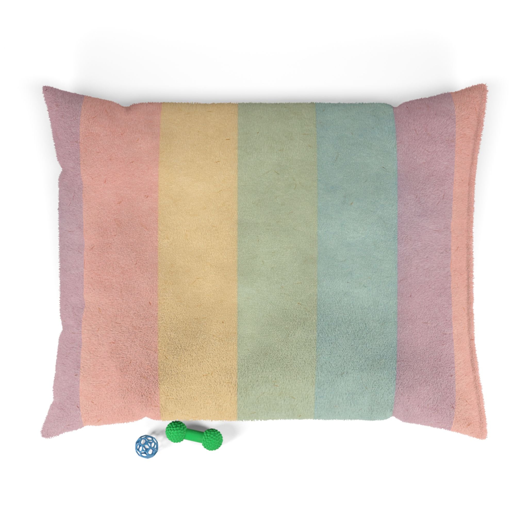 Printify Pastel Rainbow Stripe Pet Bed 2025