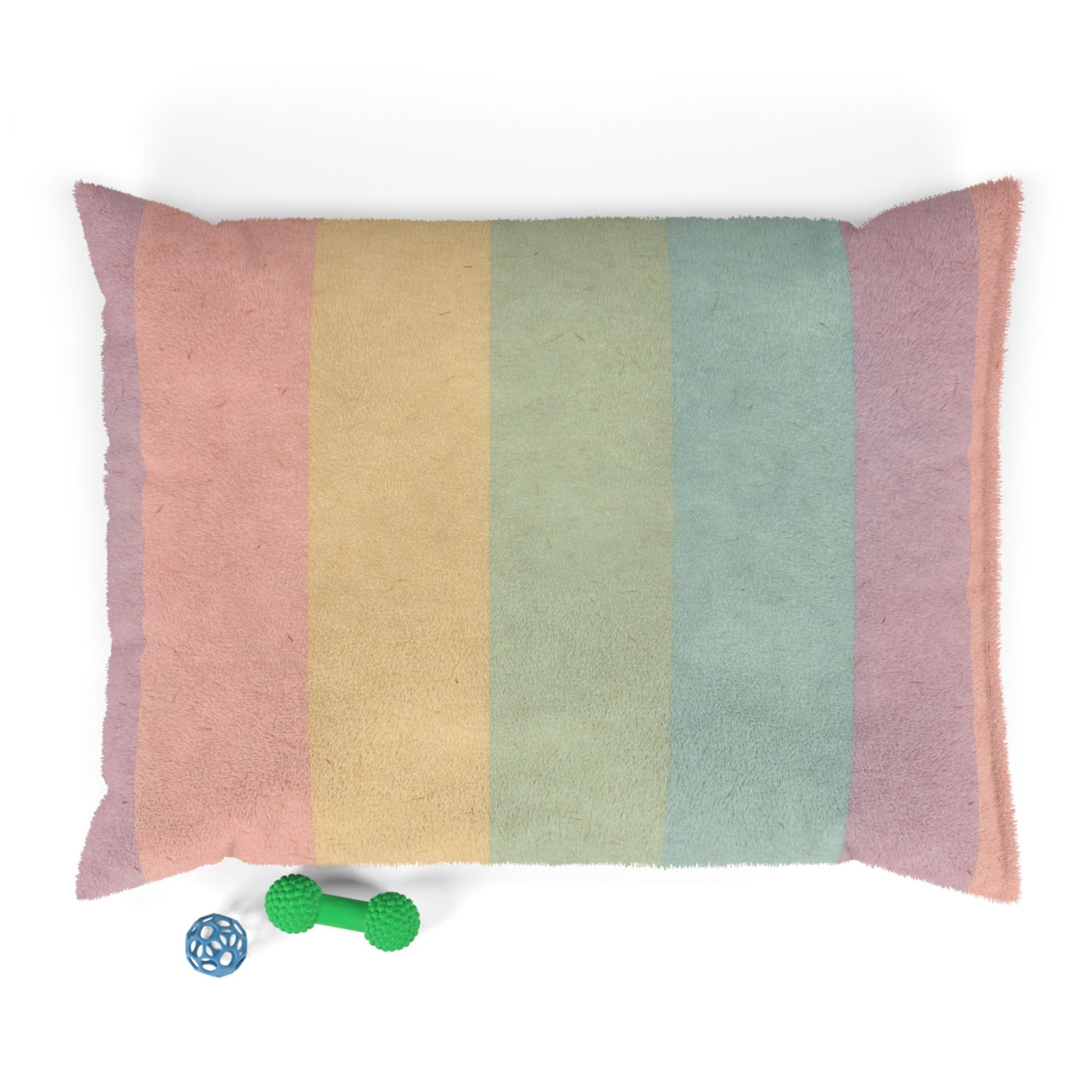 Printify Pastel Rainbow Stripe Pet Bed 2025