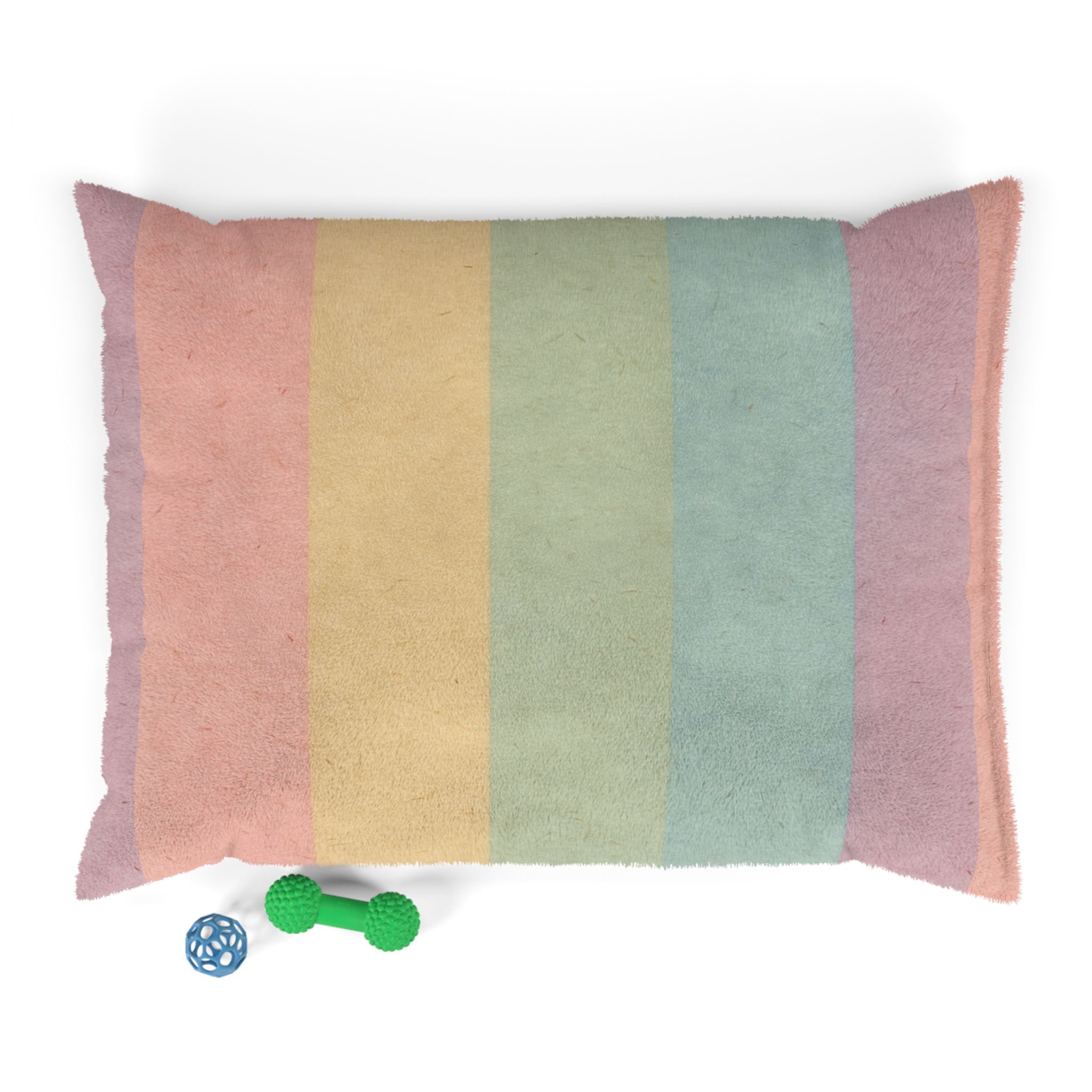 Printify Pastel Rainbow Stripe Pet Bed 2025