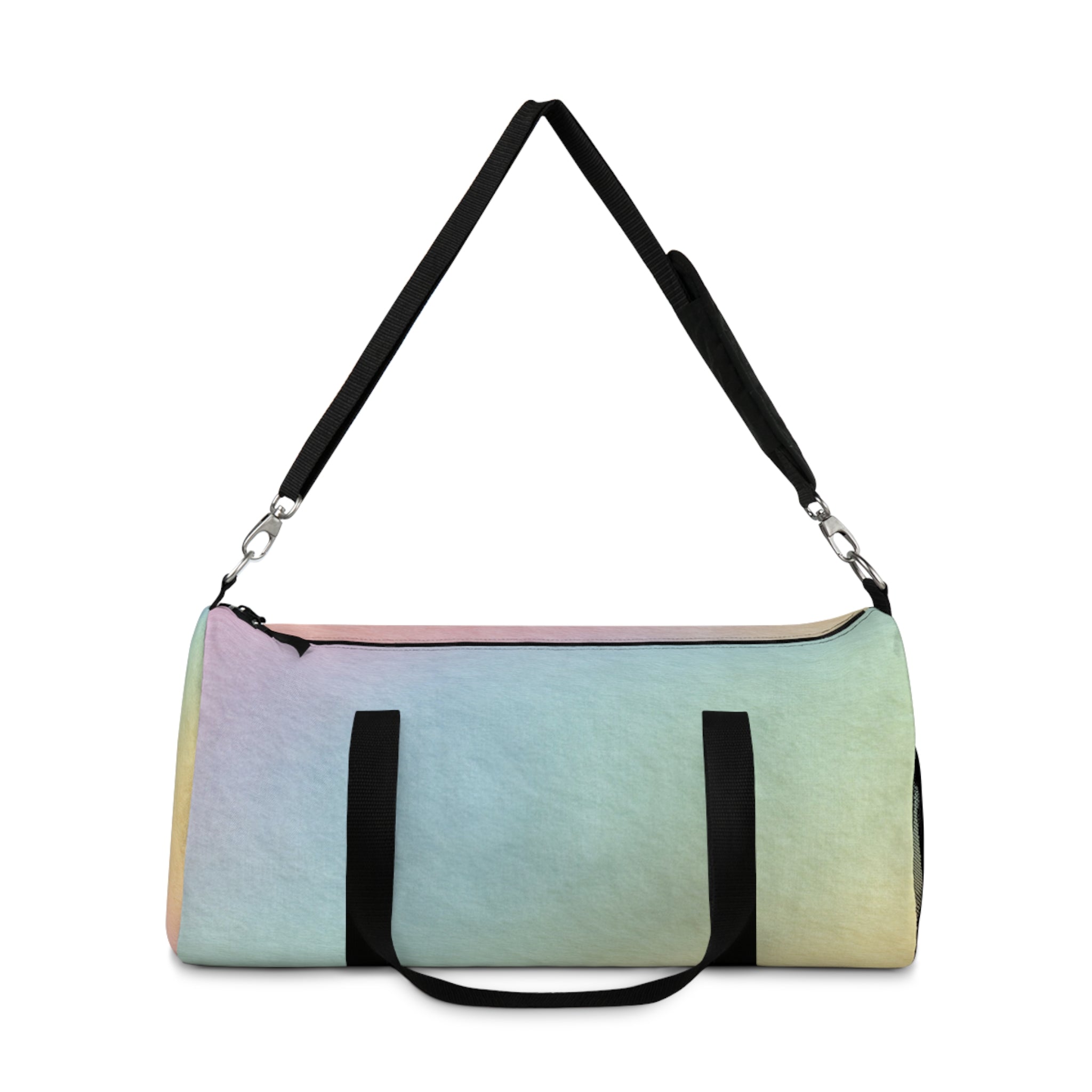 Printify Pastel Rainbow Travel Duffel Bag 2025