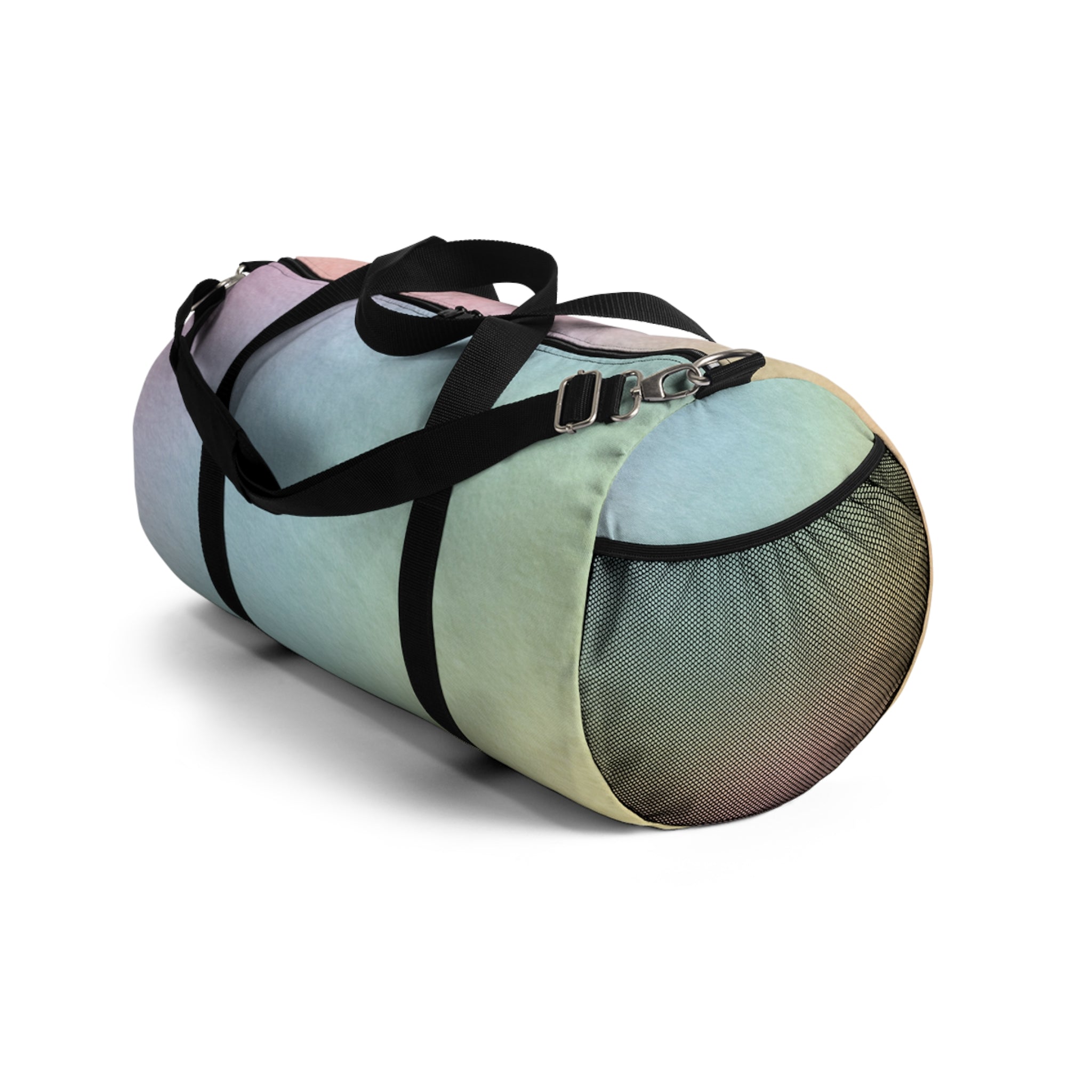 Printify Pastel Rainbow Travel Duffel Bag 2025