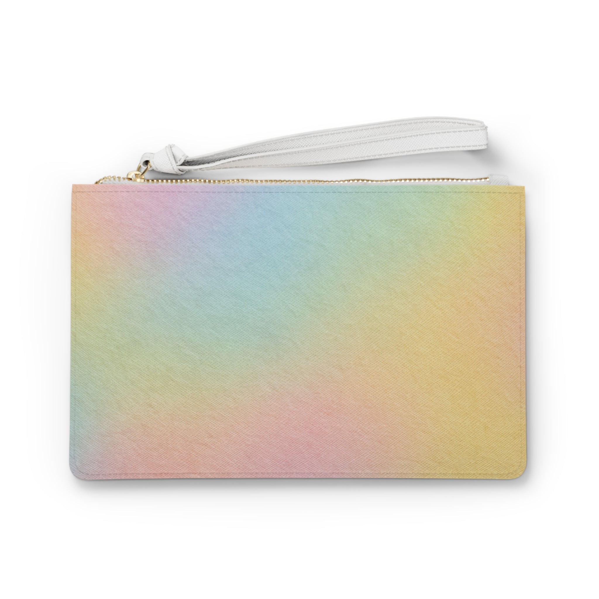 Printify Pastel Rainbow Wristlet Clutch Bag 2025