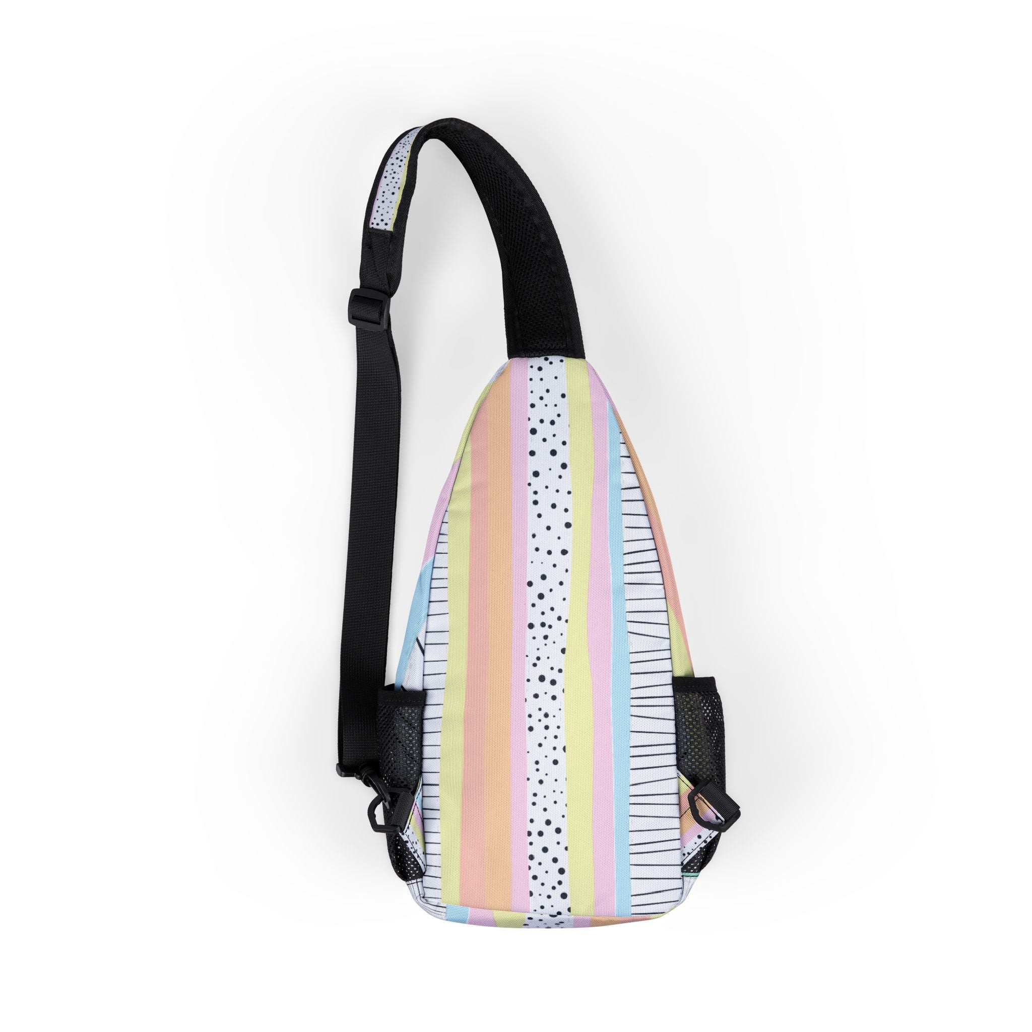 Pastel Striped and Polka Dotted Chest Bag, Artsulli - Art is Long, Life is Short, Bags, , , , , , , 