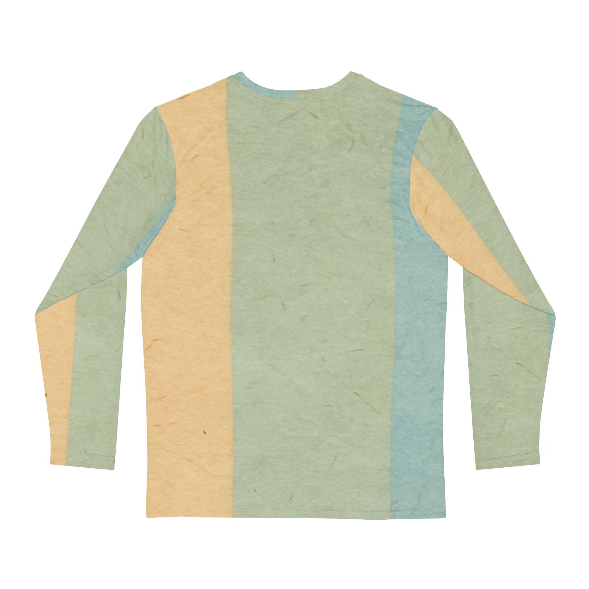 Pastel Striped Brushed Long Sleeve Tee, Artsulli - Art is Long, Life is Short, All Over Prints, , , , , , , 