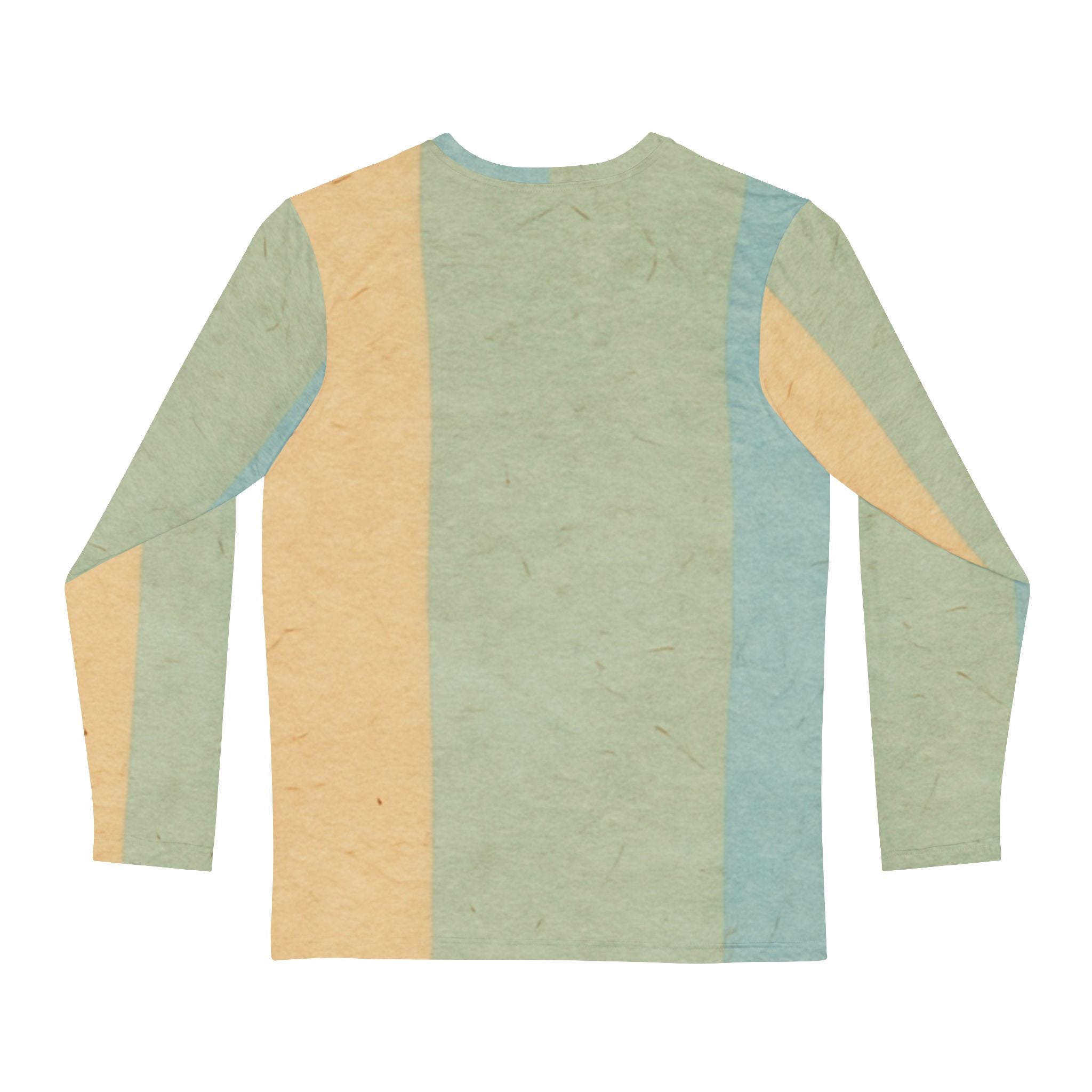 Pastel Striped Brushed Long Sleeve Tee, Artsulli - Art is Long, Life is Short, All Over Prints, , , , , , , 