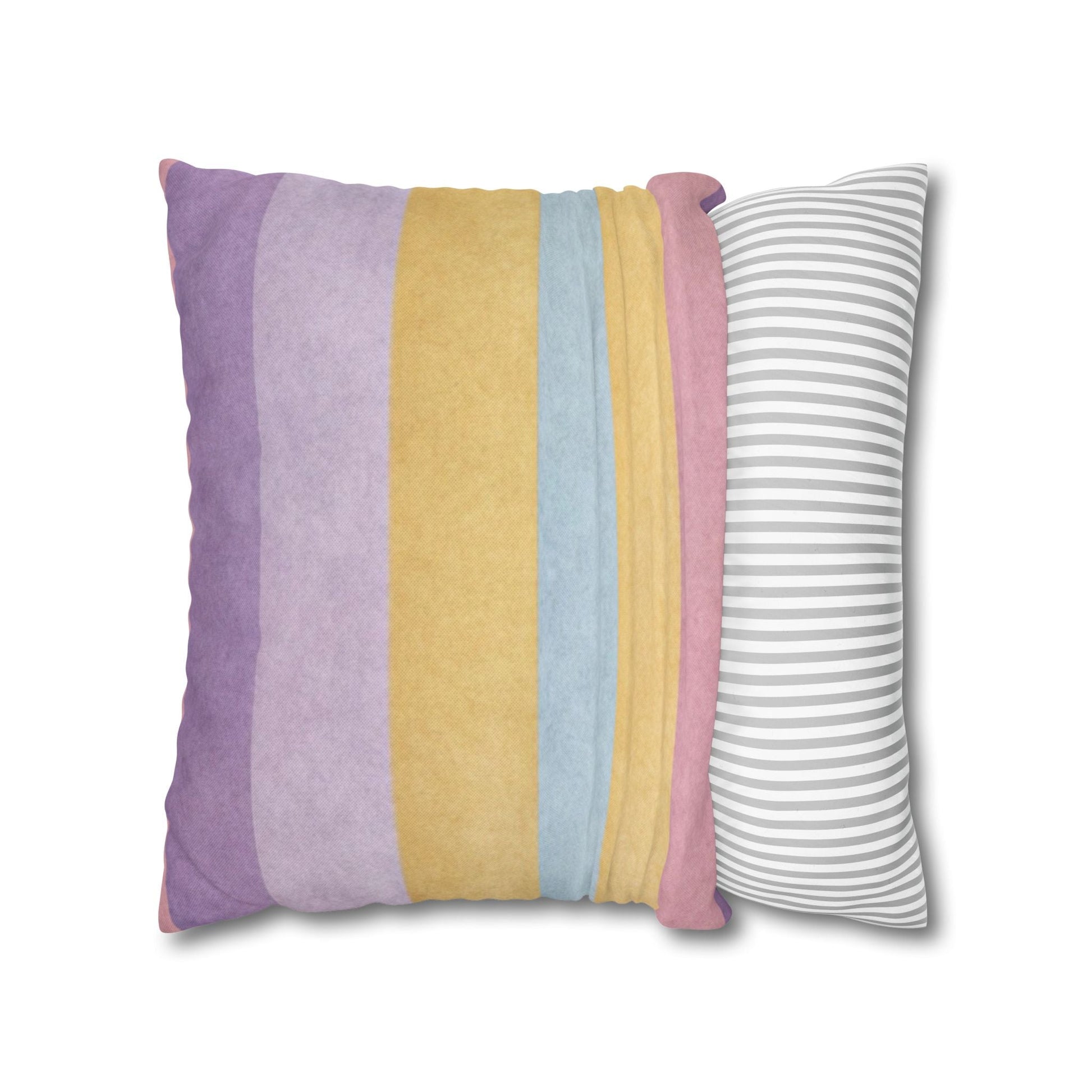 Pastel Striped Throw Pillow, Artsulli - Art is Long, Life is Short, Home Decor, , , , , , , 