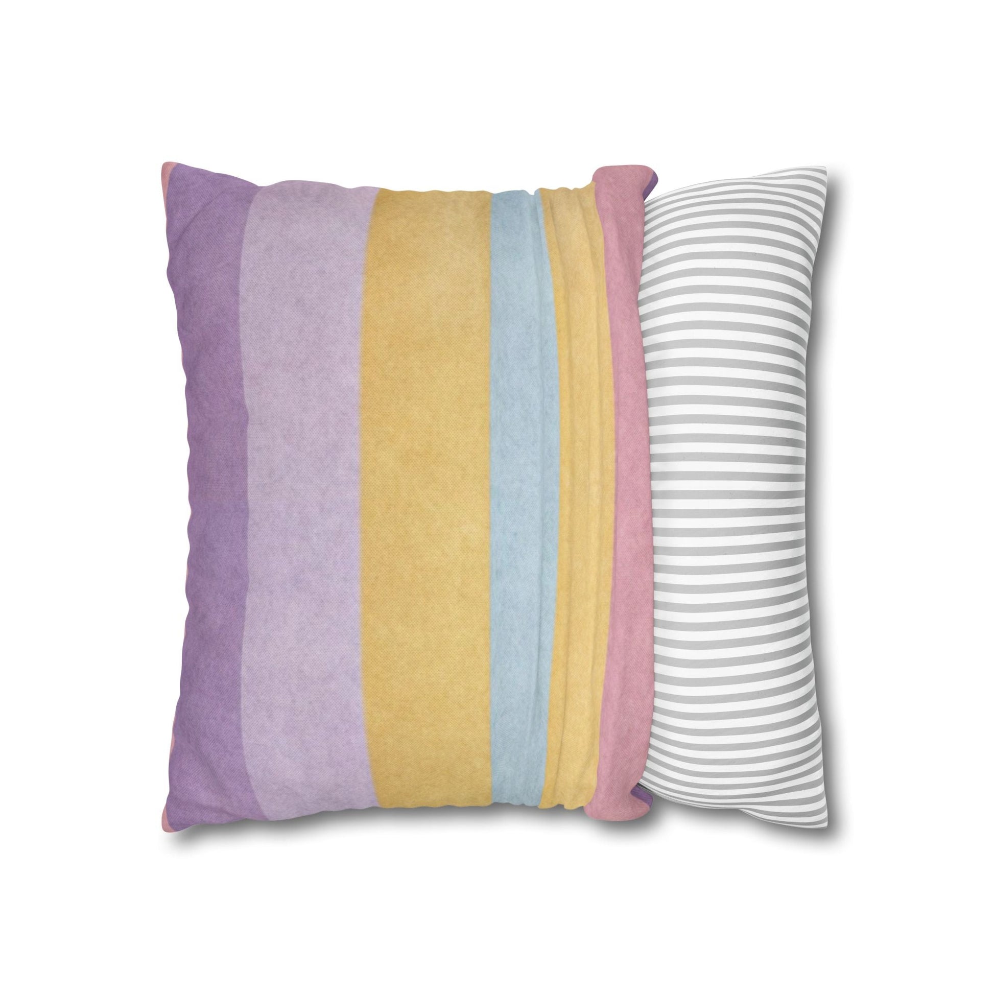 Pastel Striped Throw Pillow, Artsulli - Art is Long, Life is Short, Home Decor, , , , , , , 