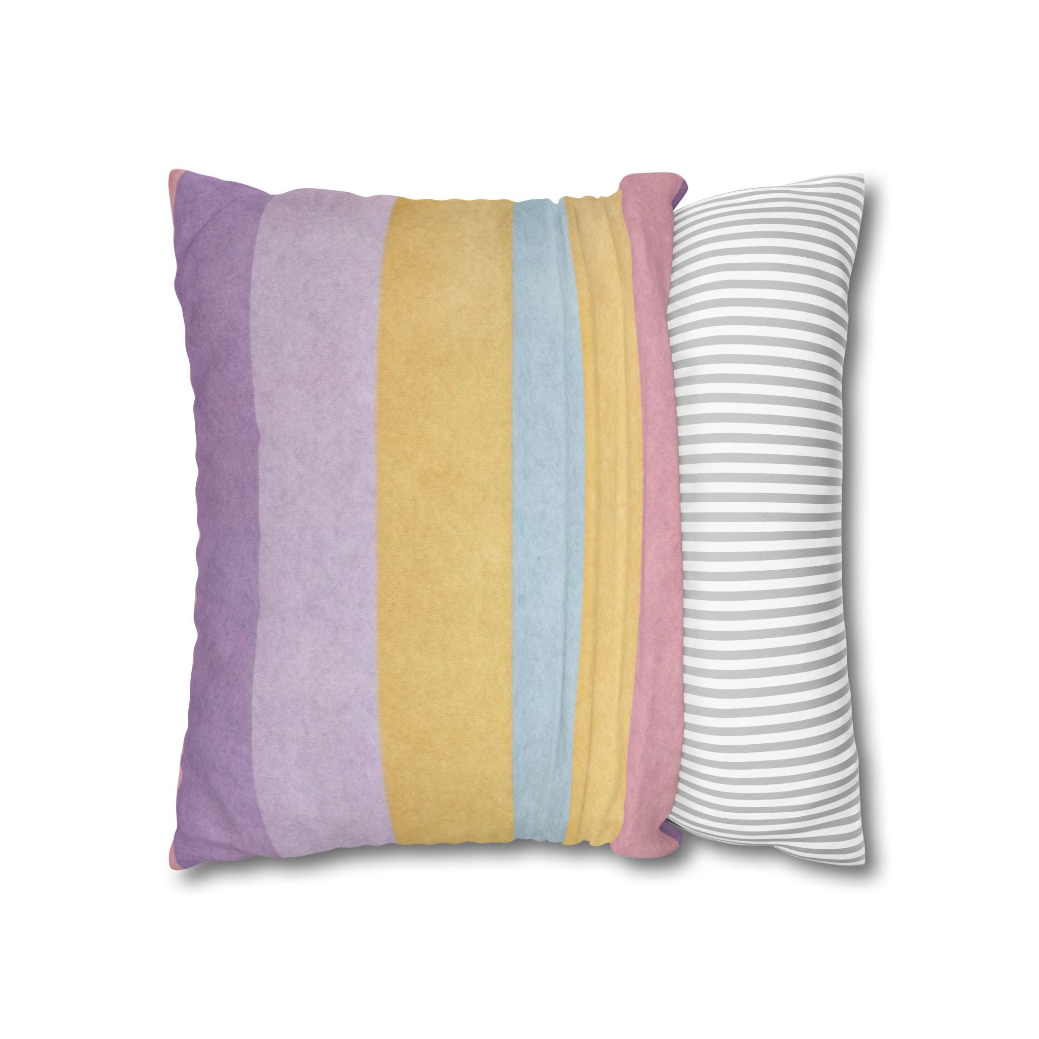 Pastel Striped Throw Pillow, Artsulli - Art is Long, Life is Short, Home Decor, , , , , , , 