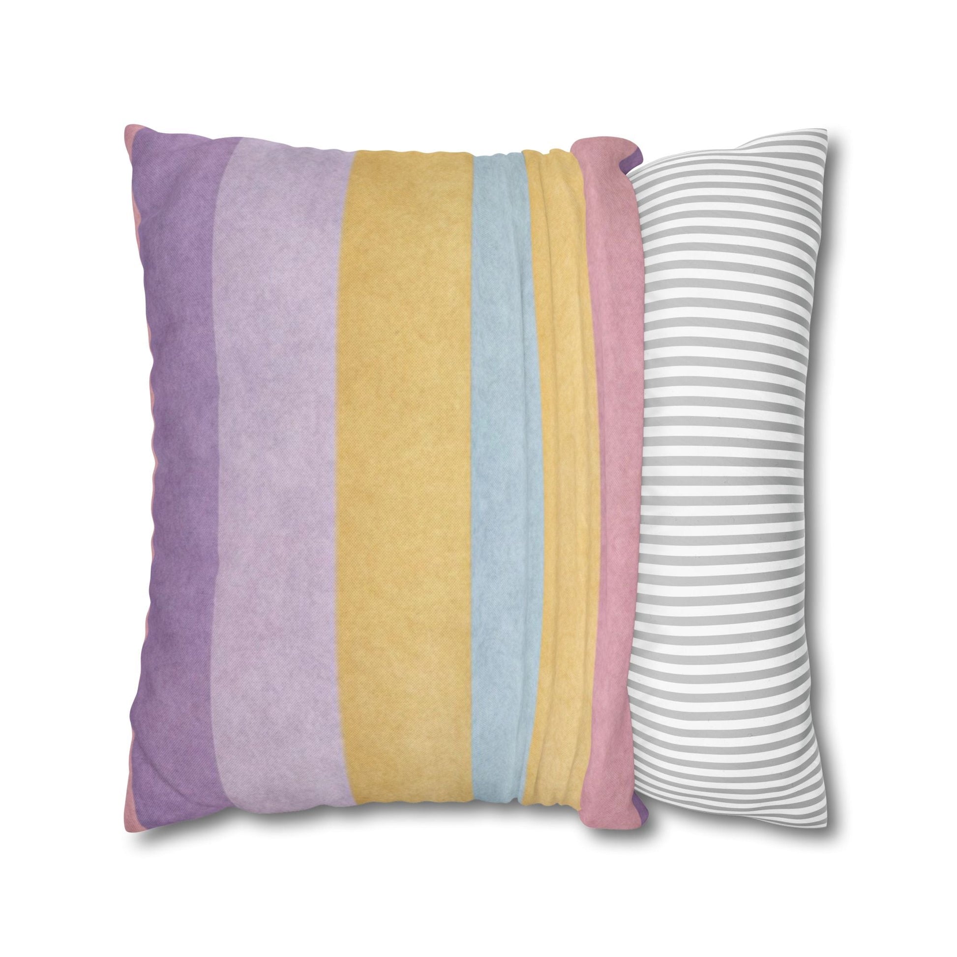 Pastel Striped Throw Pillow, Artsulli - Art is Long, Life is Short, Home Decor, , , , , , , 