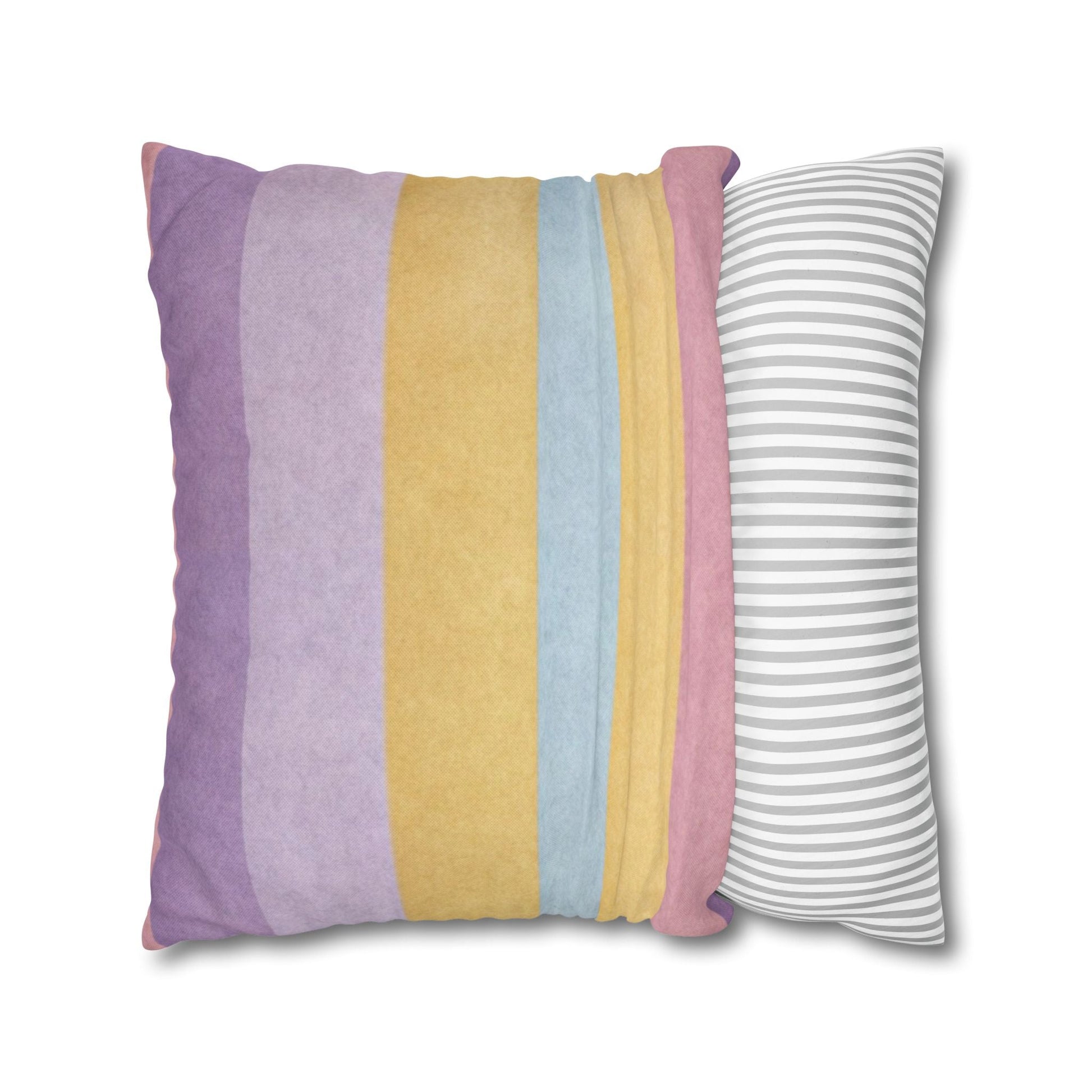 Pastel Striped Throw Pillow, Artsulli - Art is Long, Life is Short, Home Decor, , , , , , , 