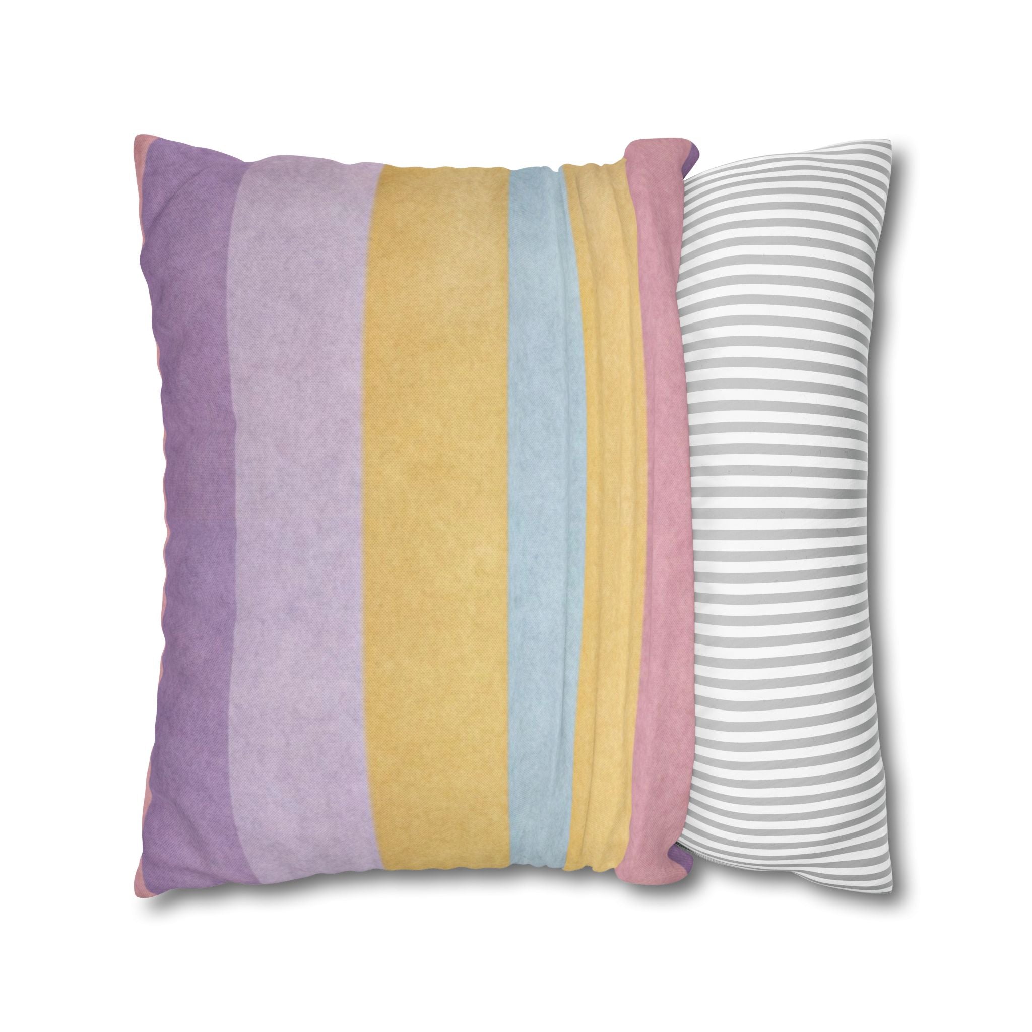 Pastel Striped Throw Pillow, Artsulli - Art is Long, Life is Short, Home Decor, , , , , , , 