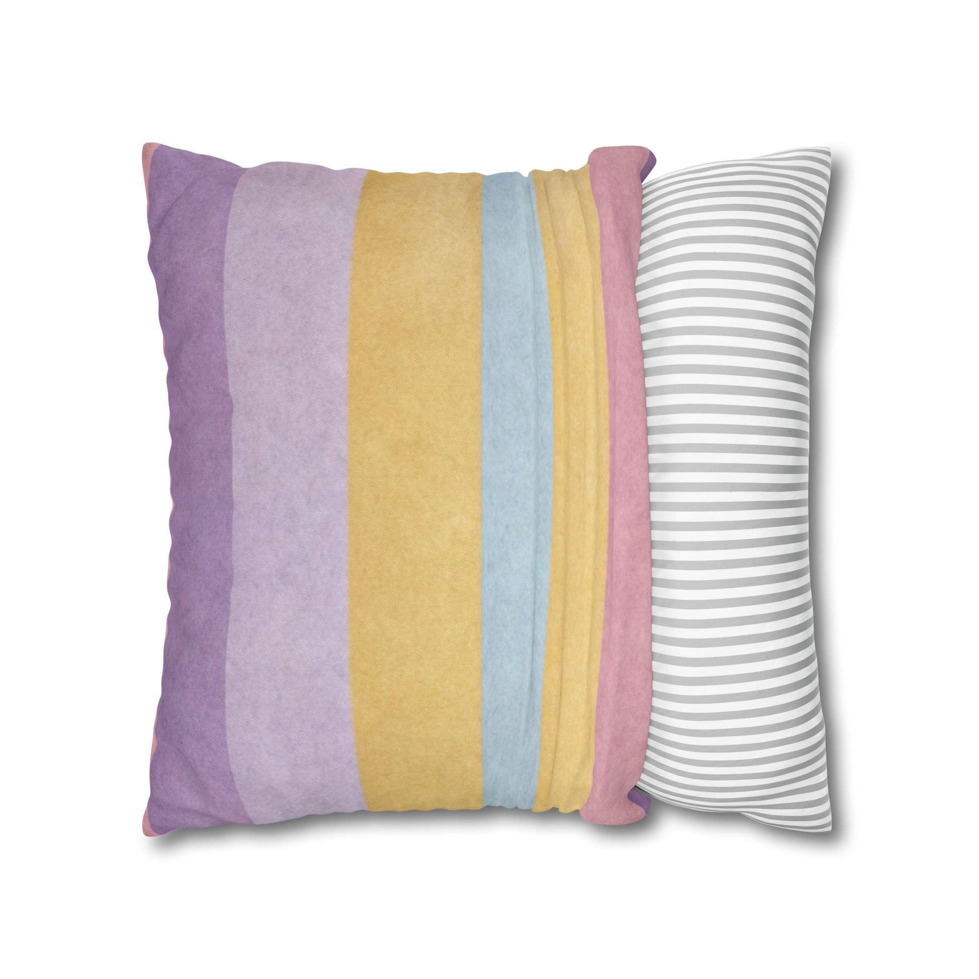 Pastel Striped Throw Pillow, Artsulli - Art is Long, Life is Short, Home Decor, , , , , , , 
