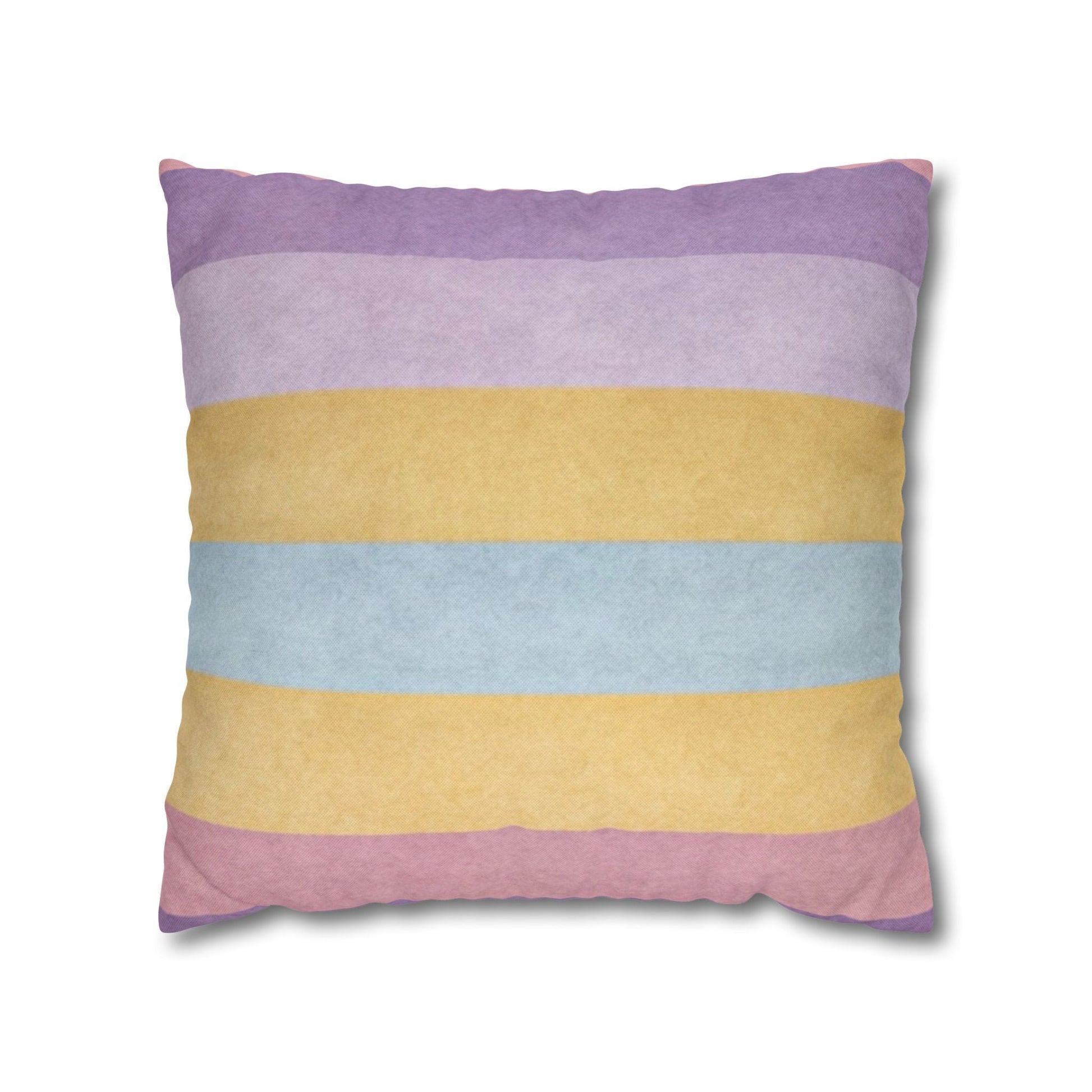 Pastel Striped Throw Pillow, Artsulli - Art is Long, Life is Short, Home Decor, Size, 18" × 18", , , , , 32556522480296084539