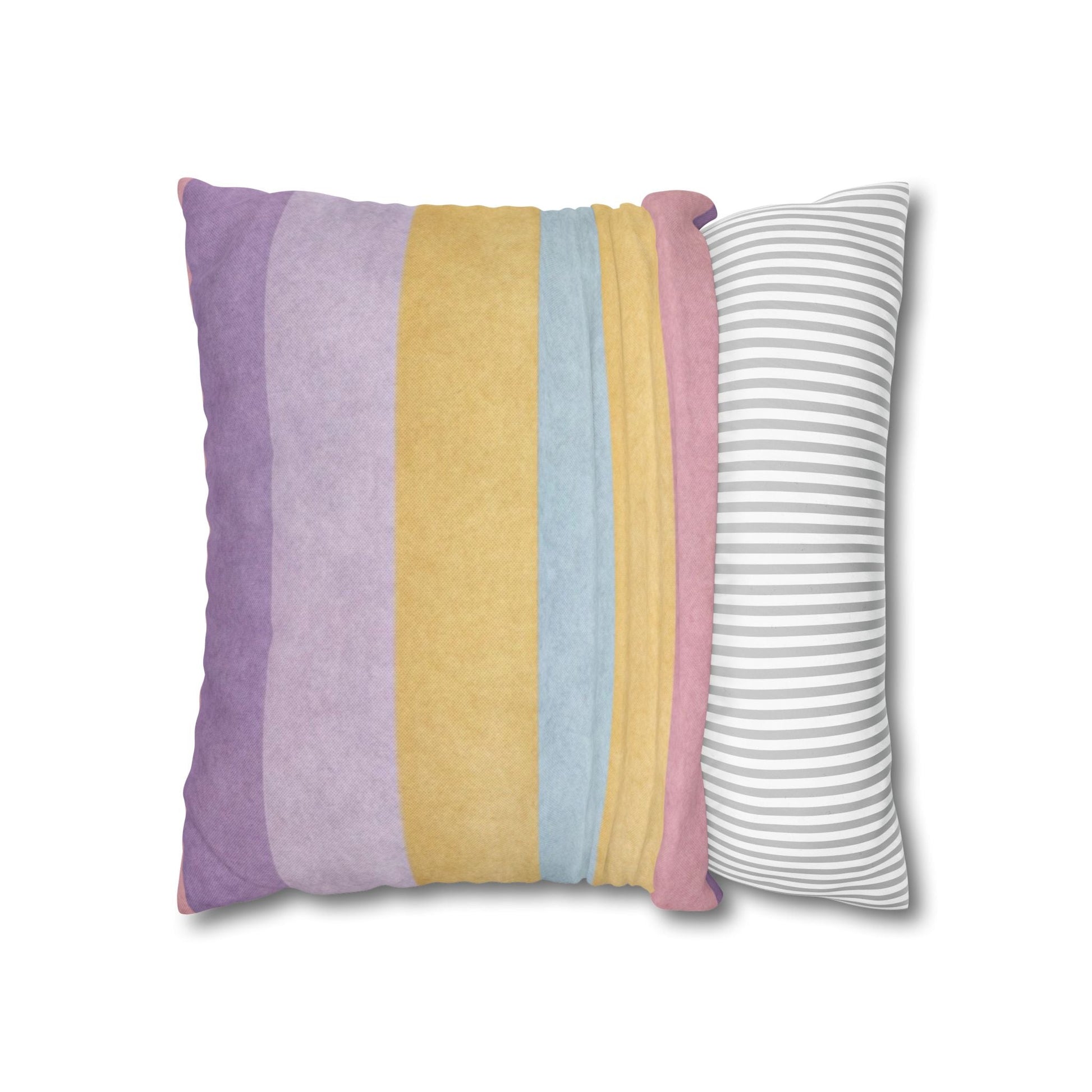 Pastel Striped Throw Pillow, Artsulli - Art is Long, Life is Short, Home Decor, , , , , , , 