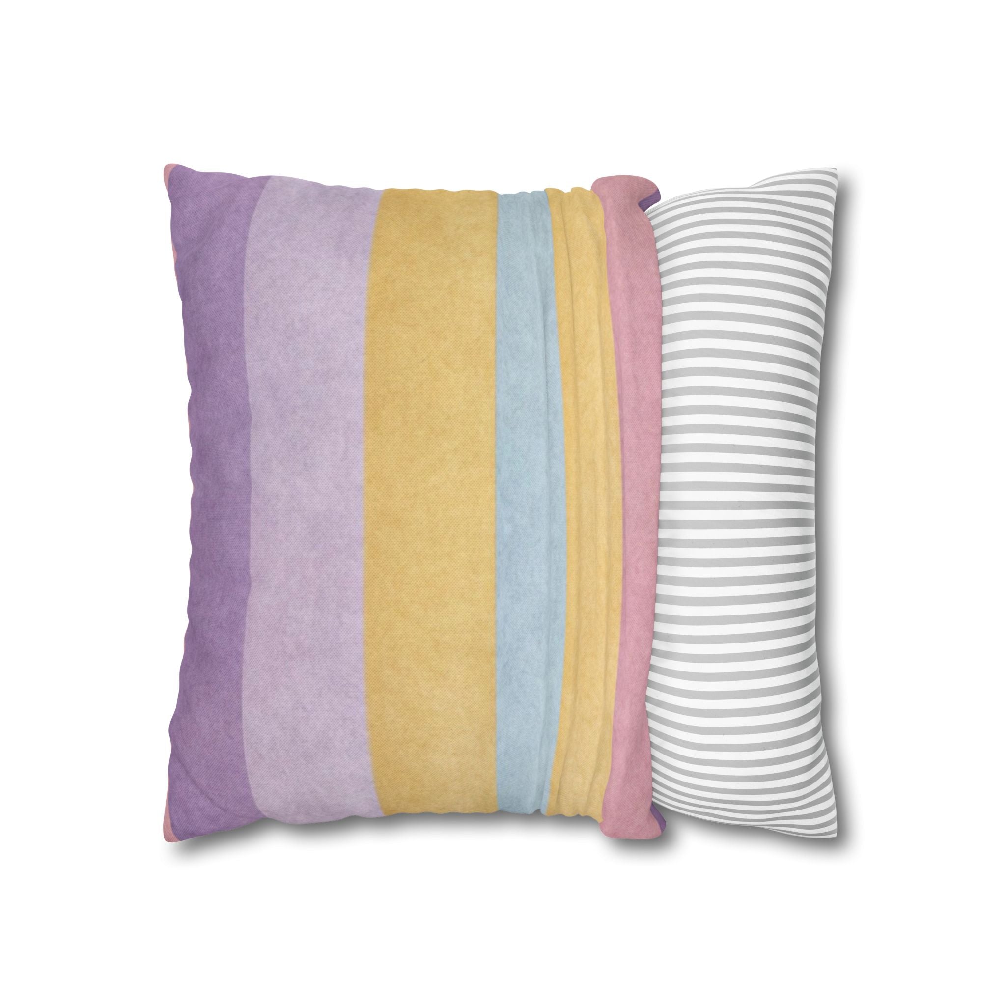 Pastel Striped Throw Pillow, Artsulli - Art is Long, Life is Short, Home Decor, , , , , , , 