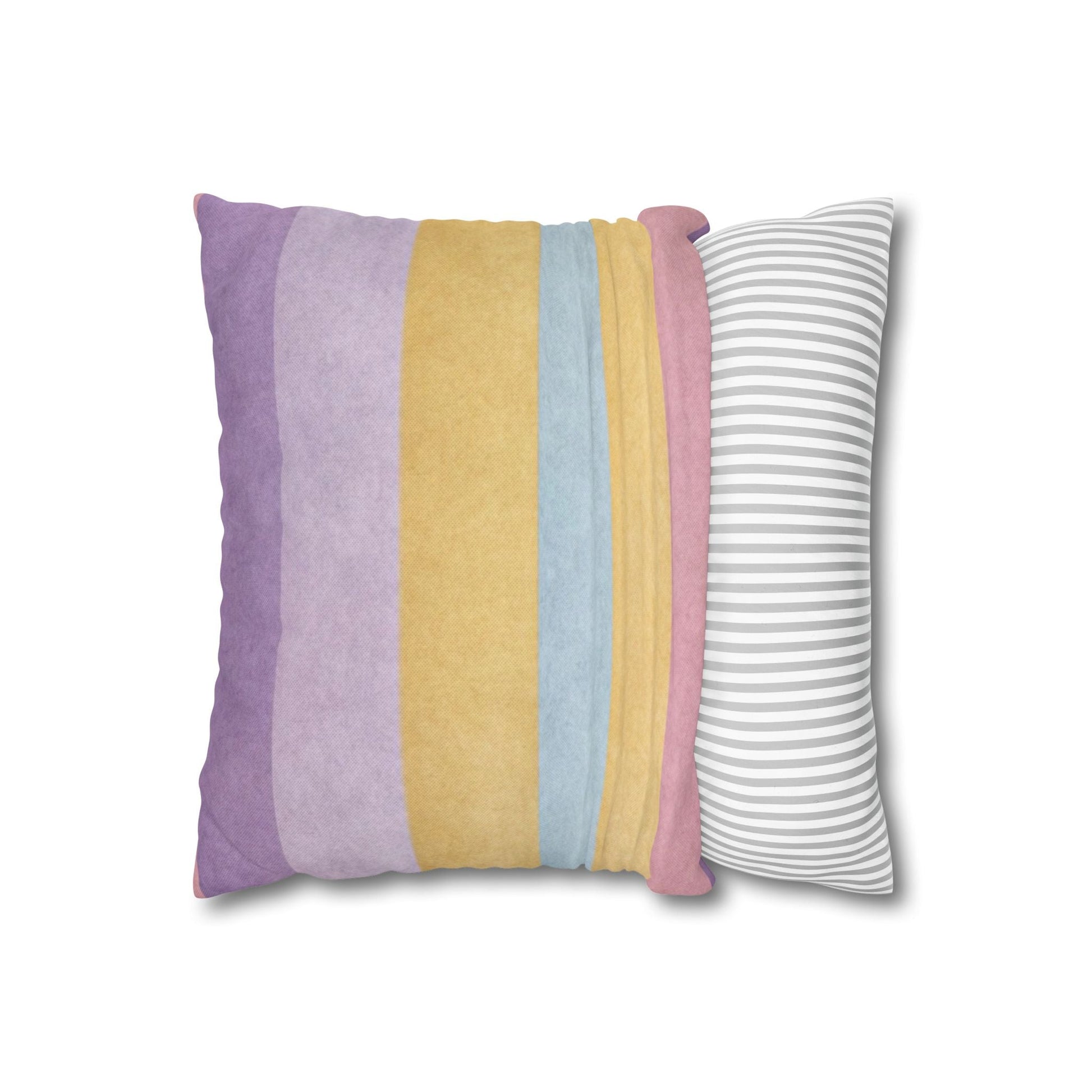 Pastel Striped Throw Pillow, Artsulli - Art is Long, Life is Short, Home Decor, , , , , , , 