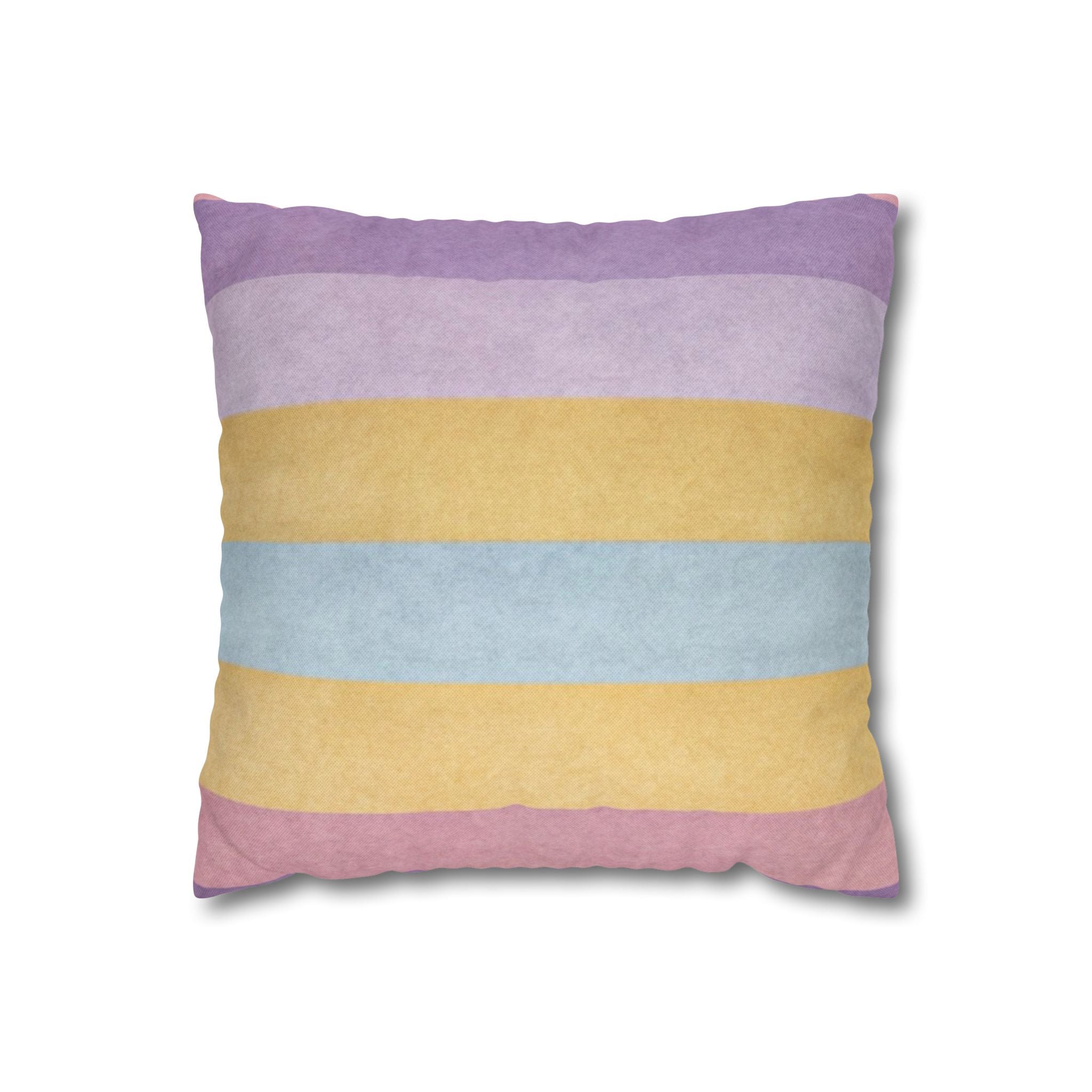 Pastel Striped Throw Pillow, Artsulli - Art is Long, Life is Short, Home Decor, Size, 14" × 14", , , , , 12828269315469209351