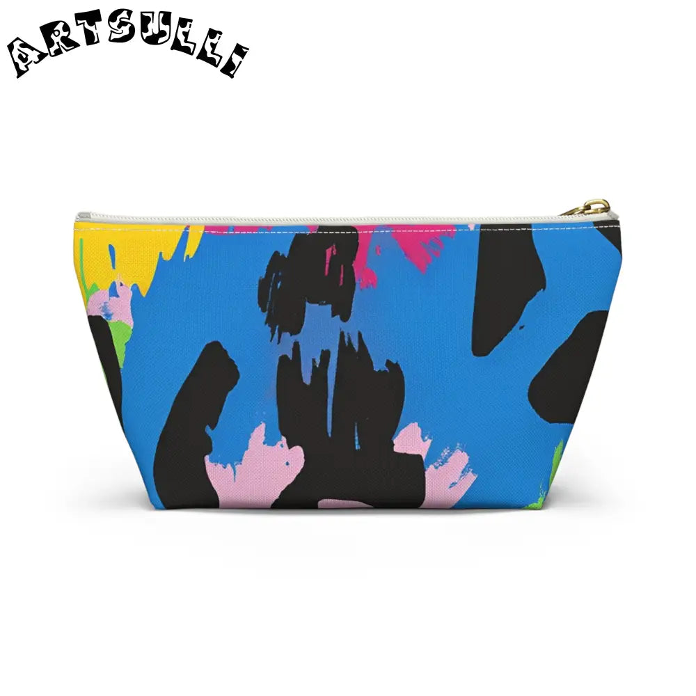 Pastel T-Bottom Pouch Displays Abstract Art, Artsulli - Art is Long, Life is Short, Bags, , , , , , , 