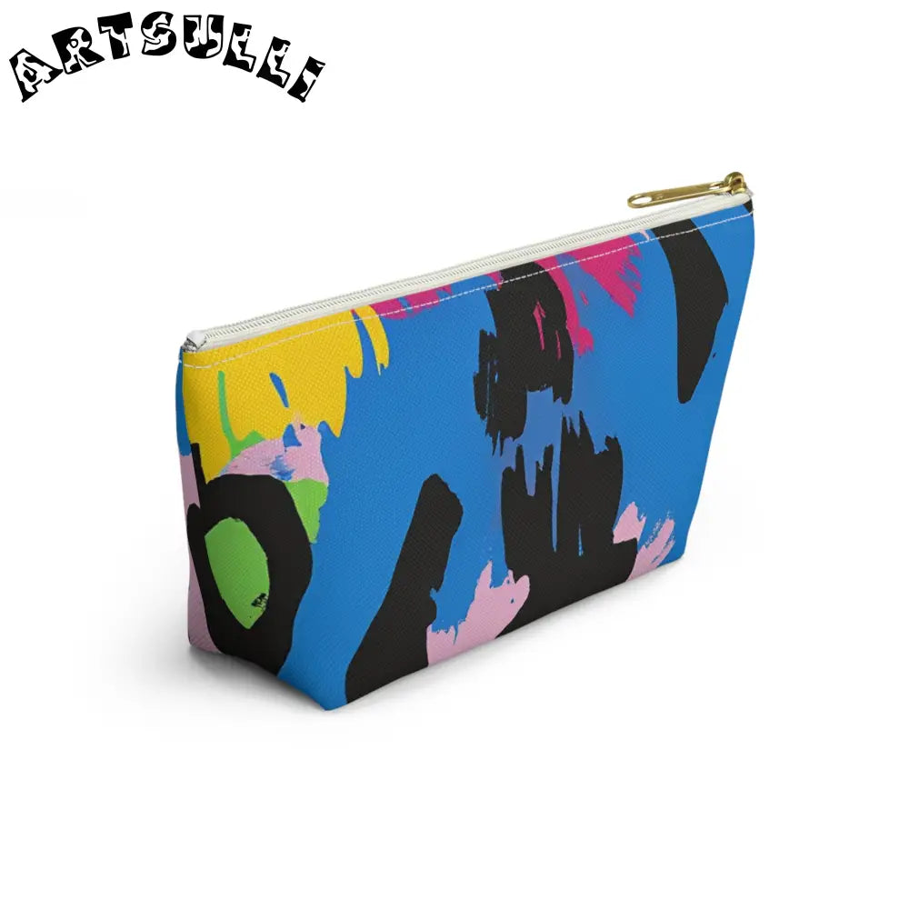 Pastel T-Bottom Pouch Displays Abstract Art, Artsulli - Art is Long, Life is Short, Bags, , , , , , , 