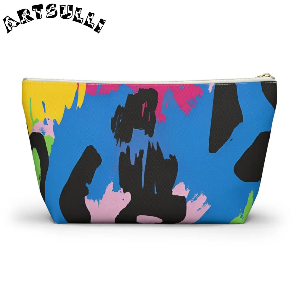Pastel T-Bottom Pouch Displays Abstract Art, Artsulli - Art is Long, Life is Short, Bags, , , , , , , 