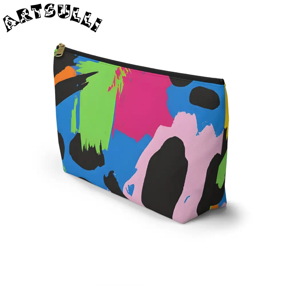 Pastel T-Bottom Pouch Displays Abstract Art, Artsulli - Art is Long, Life is Short, Bags, , , , , , , 