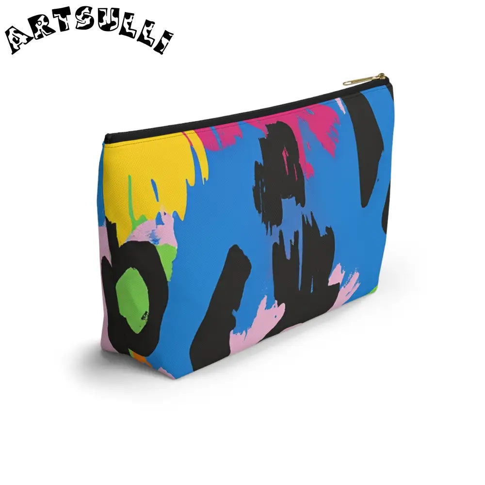 Pastel T-Bottom Pouch Displays Abstract Art, Artsulli - Art is Long, Life is Short, Bags, , , , , , , 