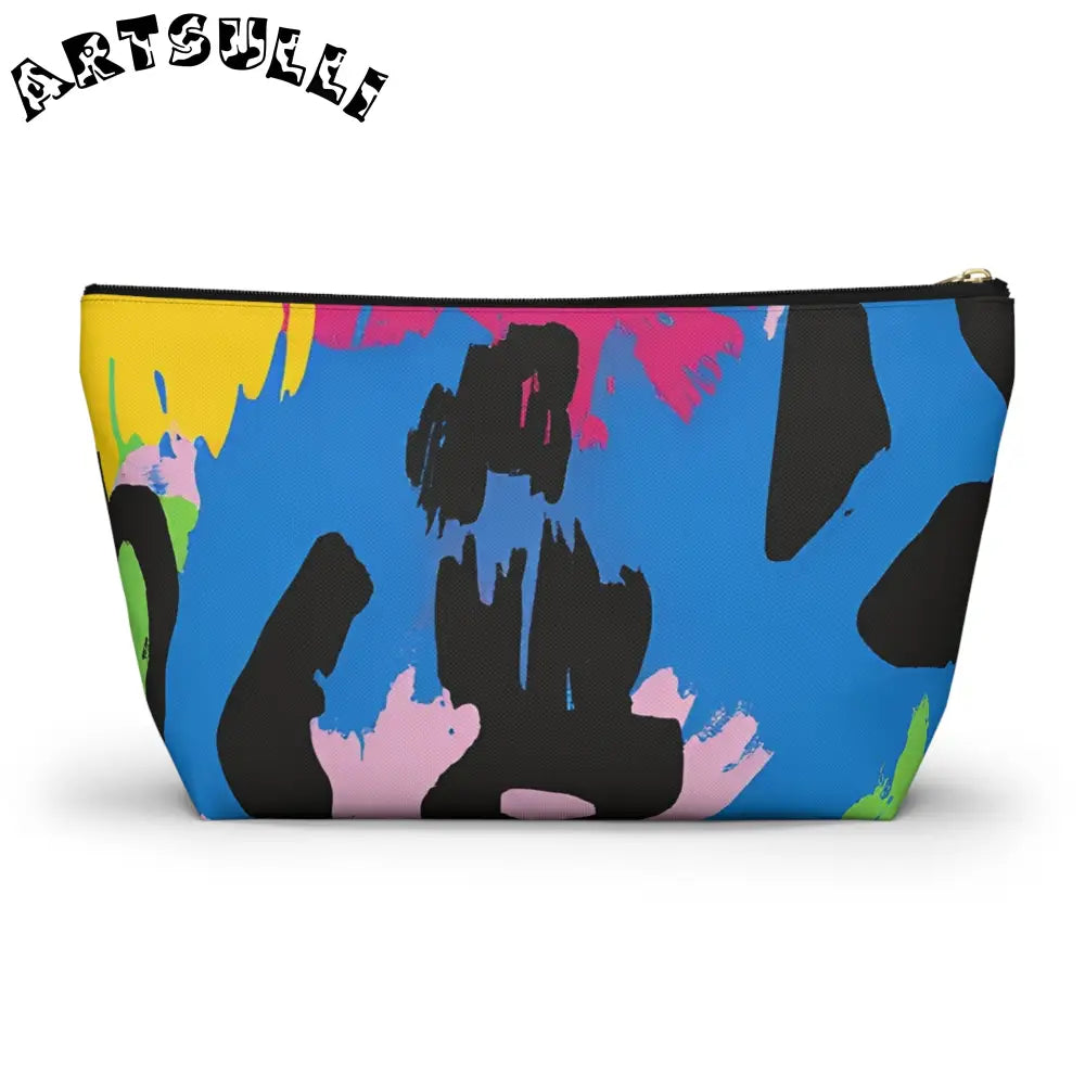 Pastel T-Bottom Pouch Displays Abstract Art, Artsulli - Art is Long, Life is Short, Bags, , , , , , , 