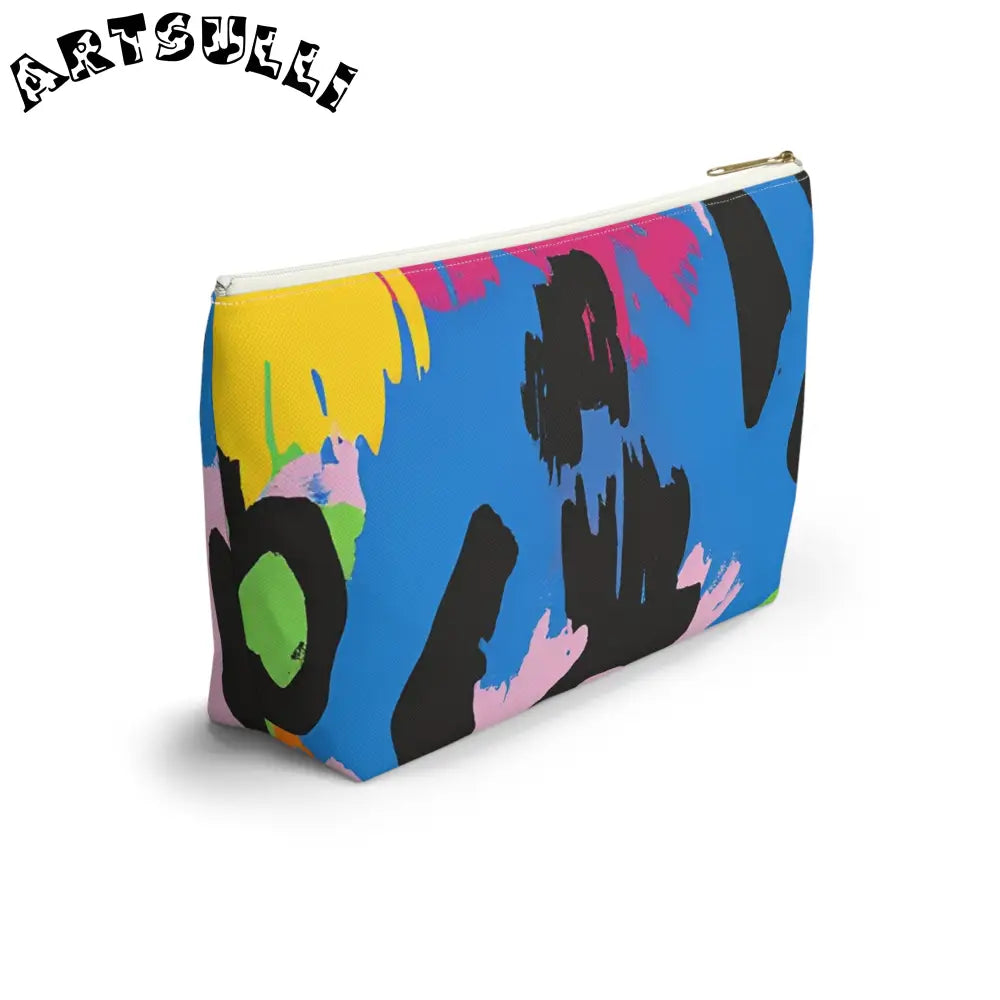 Pastel T-Bottom Pouch Displays Abstract Art, Artsulli - Art is Long, Life is Short, Bags, , , , , , , 
