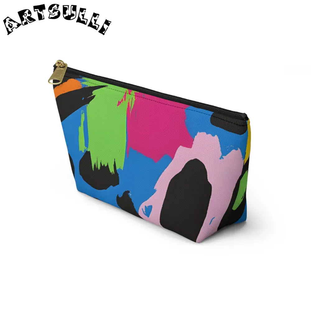 Pastel T-Bottom Pouch Displays Abstract Art, Artsulli - Art is Long, Life is Short, Bags, , , , , , , 