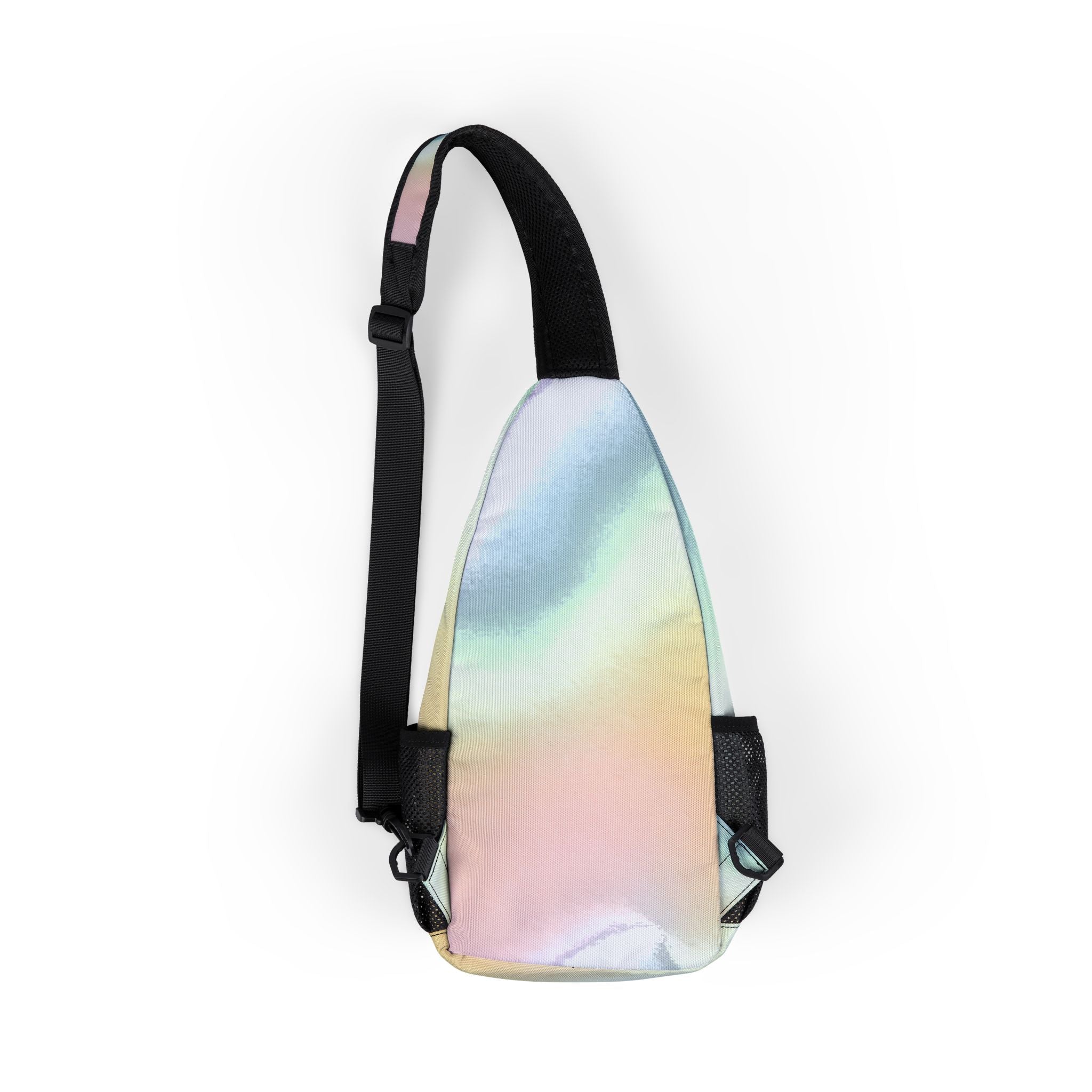 Pastel Tie-Dye Customizable Chest Bag, Artsulli - Art is Long, Life is Short, Bags, , , , , , , 