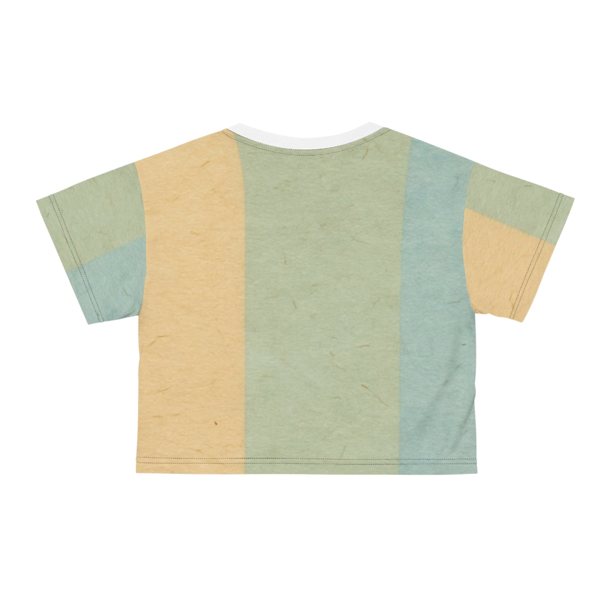 Printify Pastel Vertical Stripe Crop Top 2025