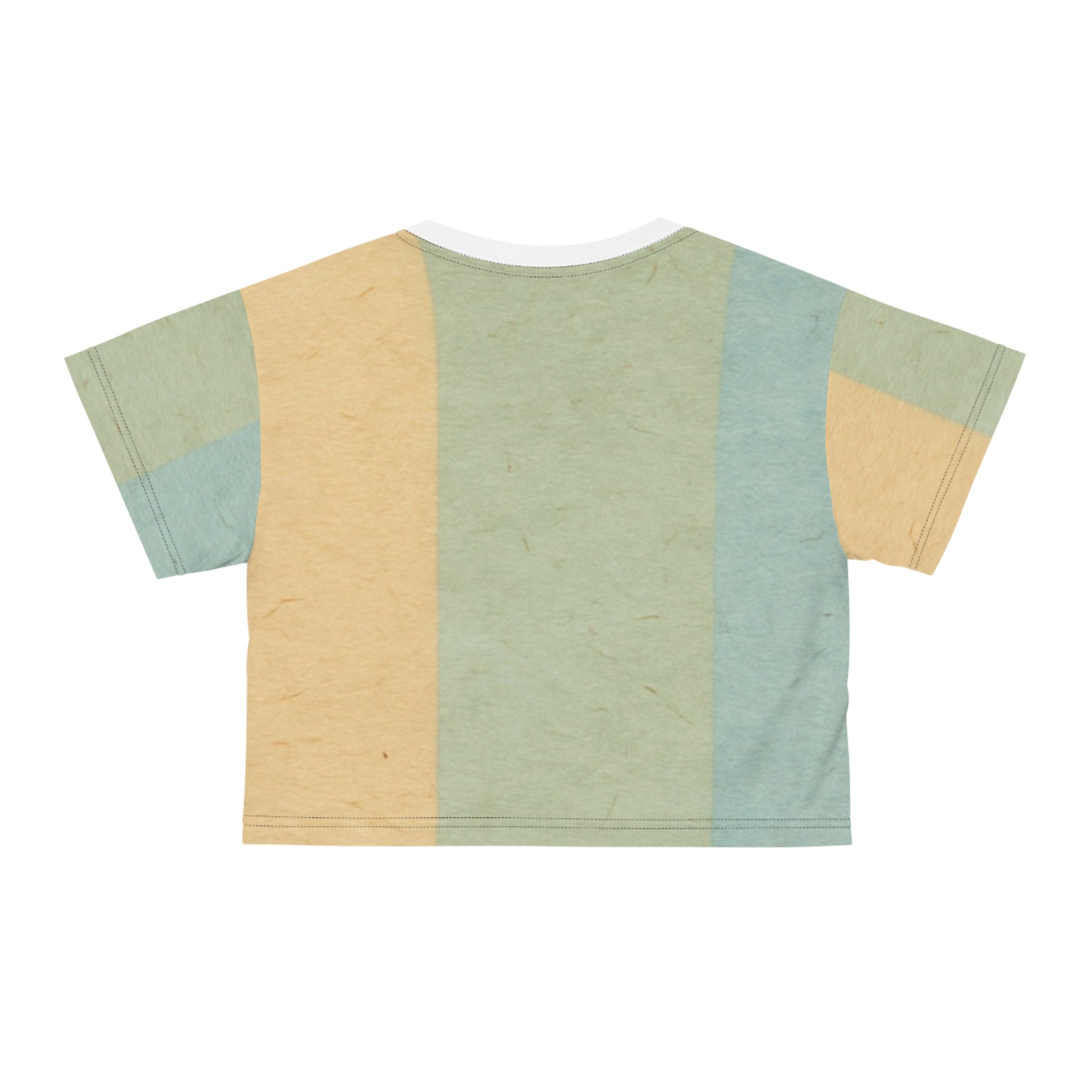 Printify Pastel Vertical Stripe Crop Top 2025