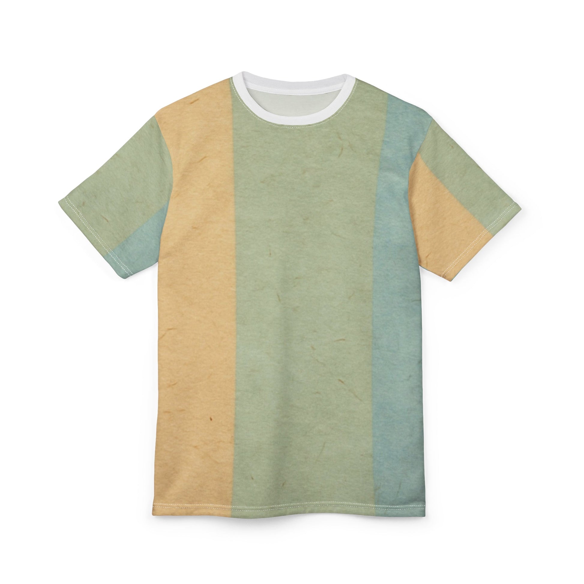 Pastel Vertical Stripe T-Shirt, Artsulli - Art is Long, Life is Short, All Over Prints, , , , , , , 