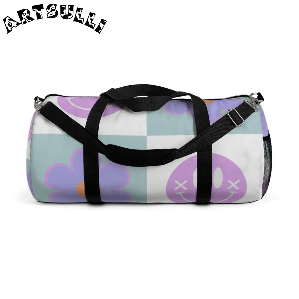 Patterned Durable Duffel Bag, Artsulli - Art is Long, Life is Short, Bags, Size, Large, , , , , 10777078085501
