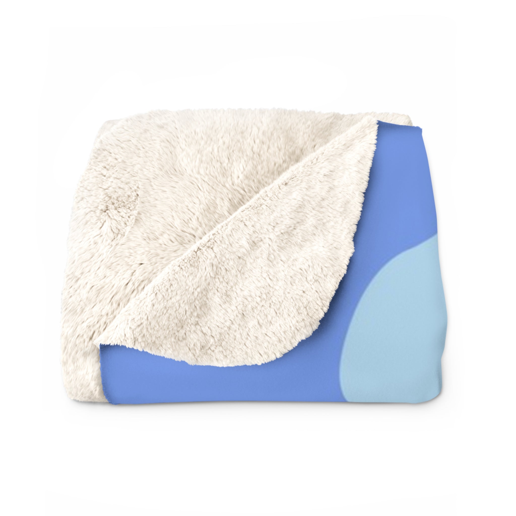 Periwinkle Spot Sherpa Fleece Blanket, Artsulli - Art is Long, Life is Short, Home Decor, , , , , , , 