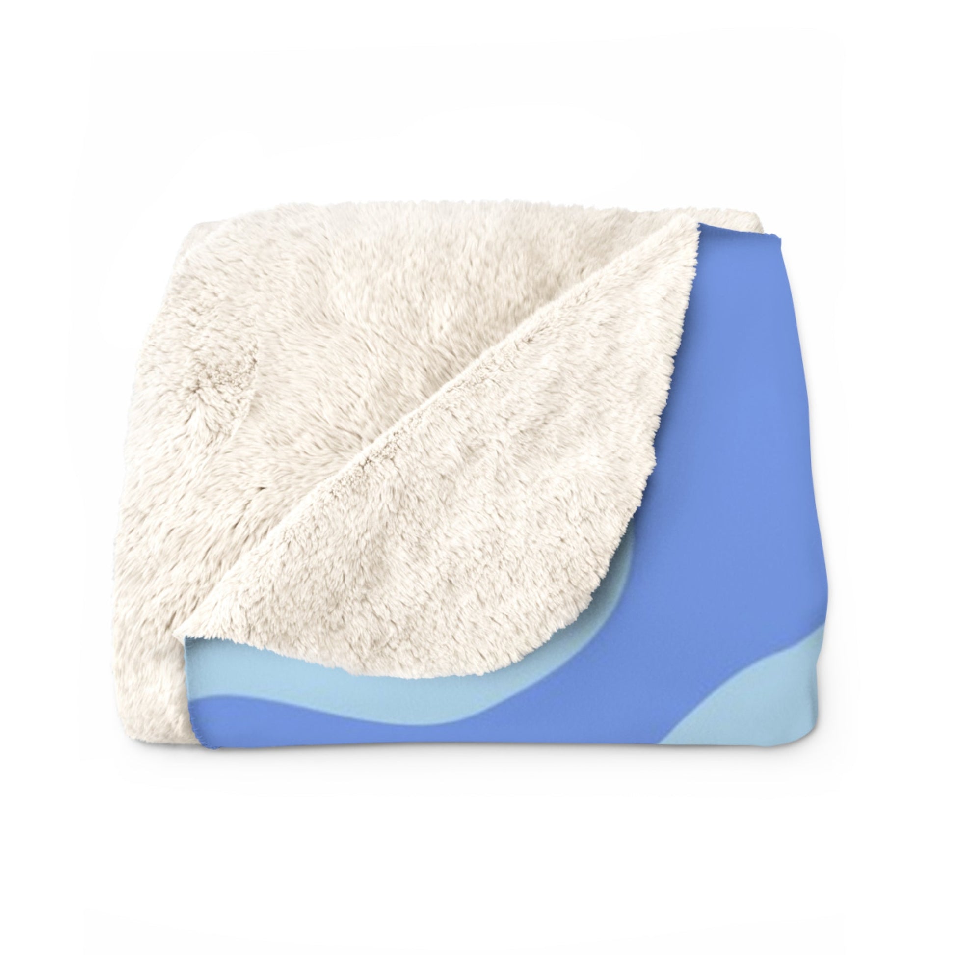 Periwinkle Spot Sherpa Fleece Blanket, Artsulli - Art is Long, Life is Short, Home Decor, , , , , , , 