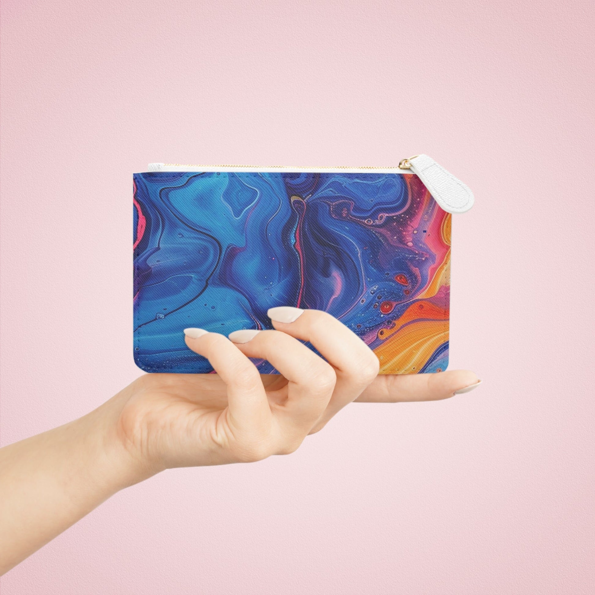 Printify Personalized Abstract Print Clutch Bag 2025