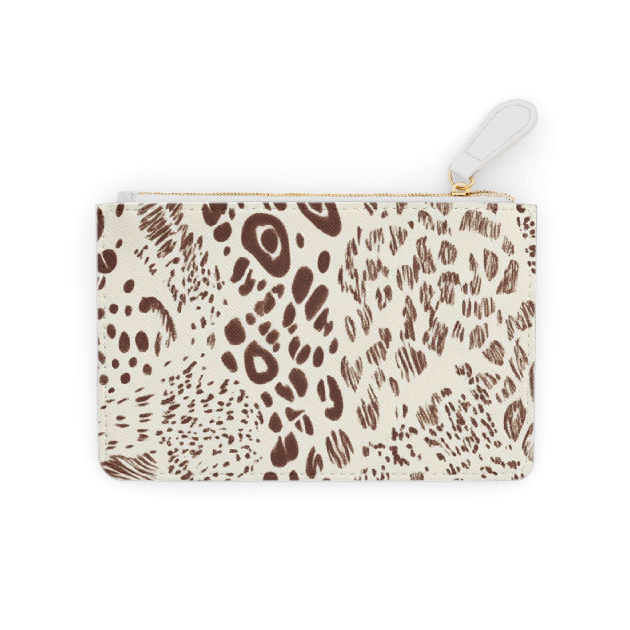 Personalized Animal Print Clutch Bag, Artsulli - Art is Long, Life is Short, Bags, Size, 6.3” x 4”, Color, White, , , 10928630535911533516