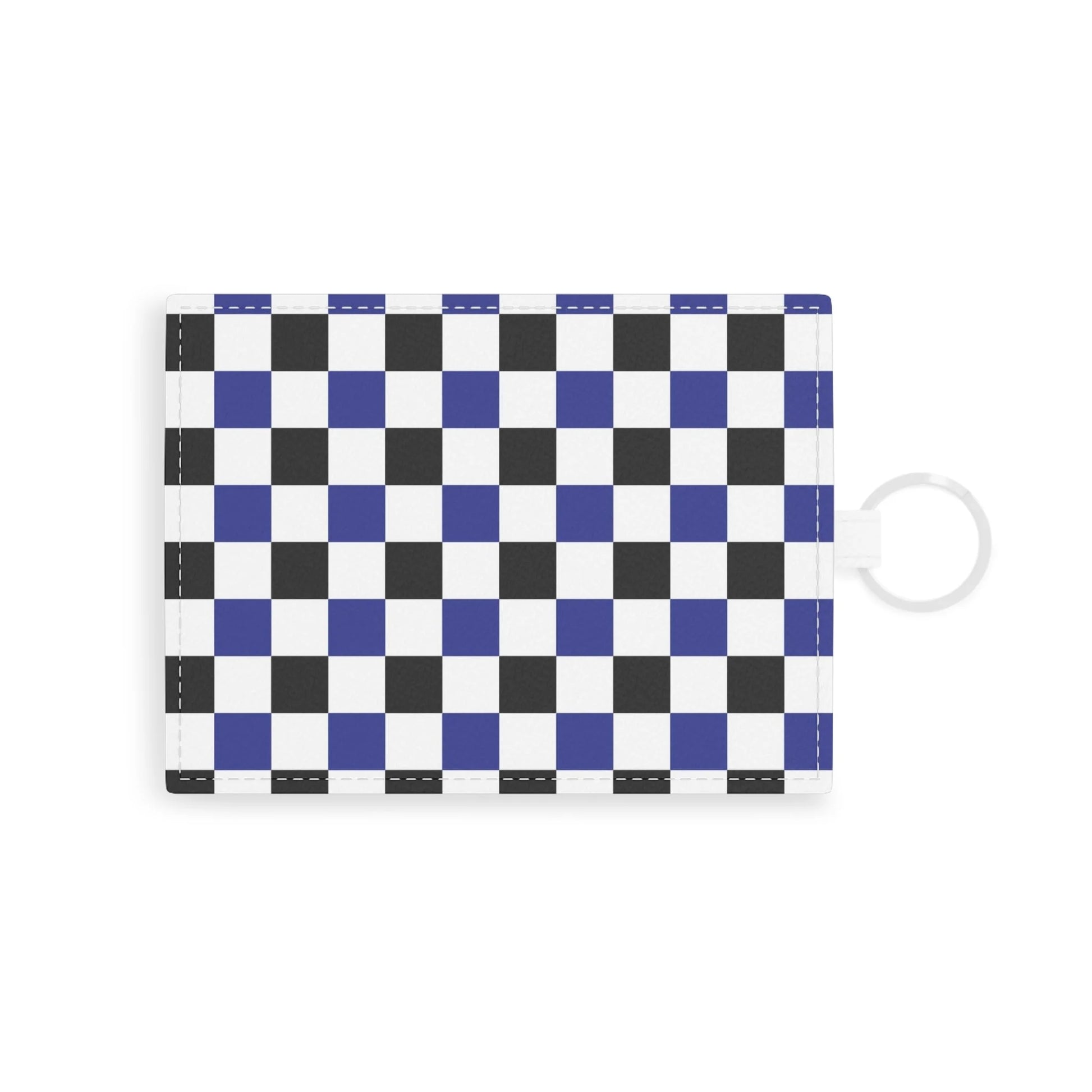 Personalized Blue Checkerboard Card Holder, Artsulli - Art is Long, Life is Short, Accessories, Size, One size, Color, White, , , 15129431541868792885