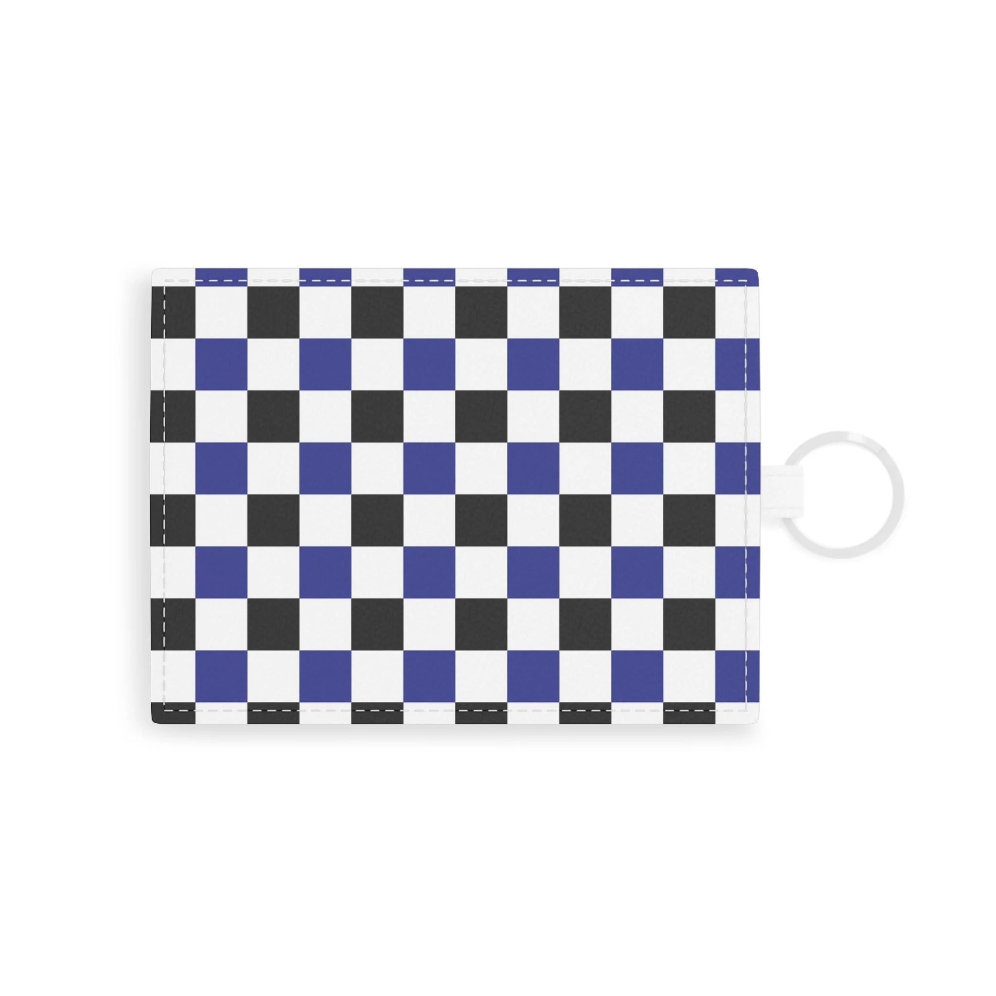 Personalized Blue Checkerboard Card Holder, Artsulli - Art is Long, Life is Short, Accessories, Size, One size, Color, White, , , 15129431541868792885