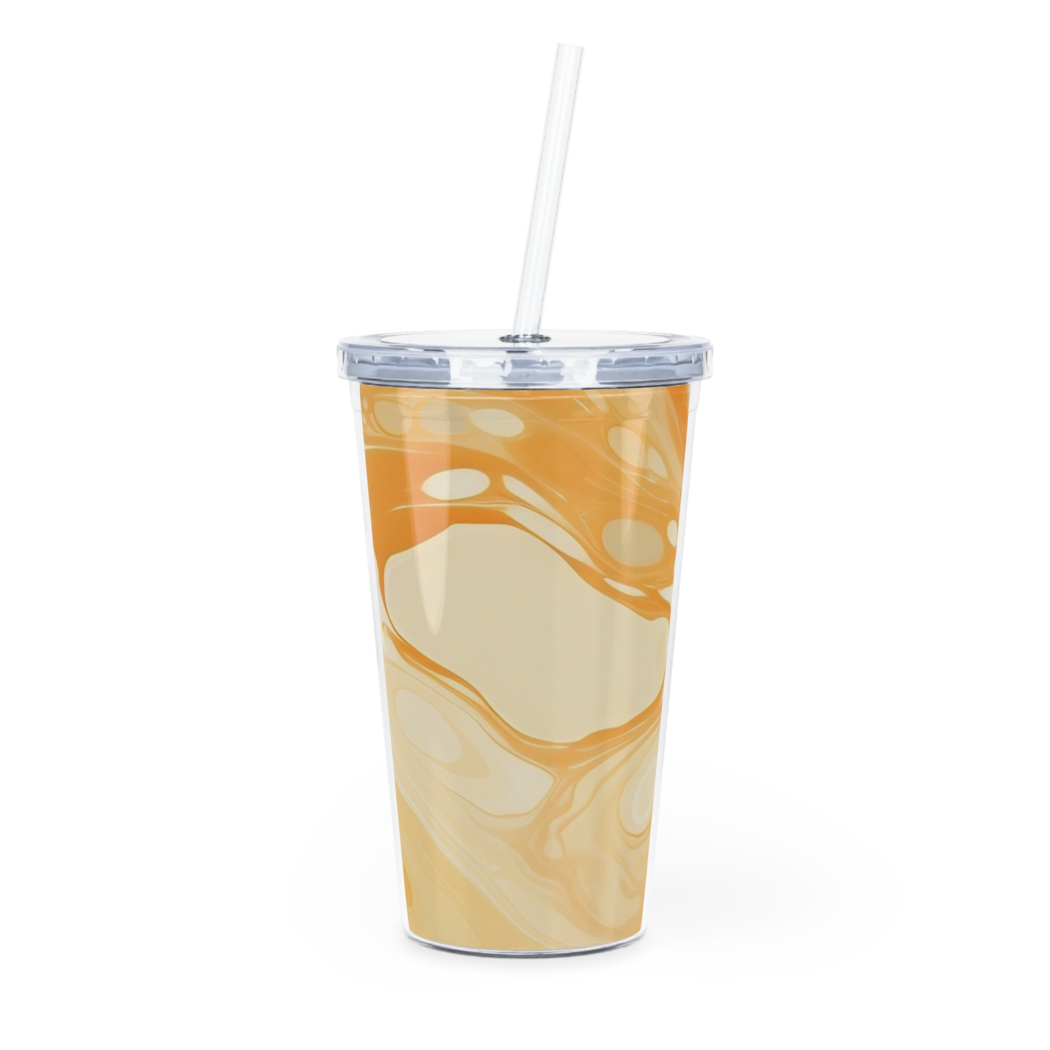 Personalized Caramel Swirl Plastic Tumbler, Artsulli - Art is Long, Life is Short, Mug, Size, 20oz, Color, Transparent, , , 24030330953992779284