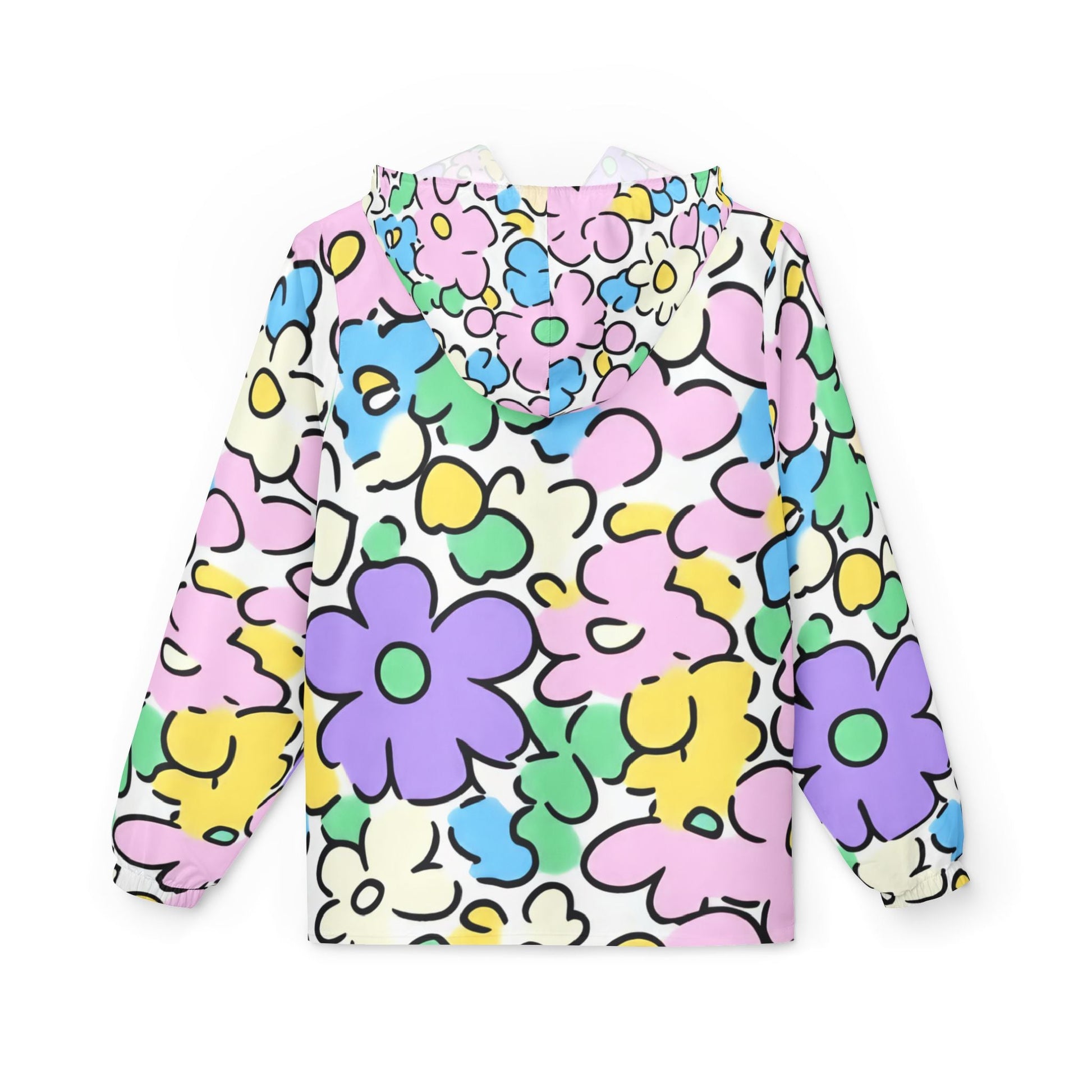Personalized Childrens Floral Windbreaker Jacket, Artsulli - Art is Long, Life is Short, Outerwear, , , , , , , 