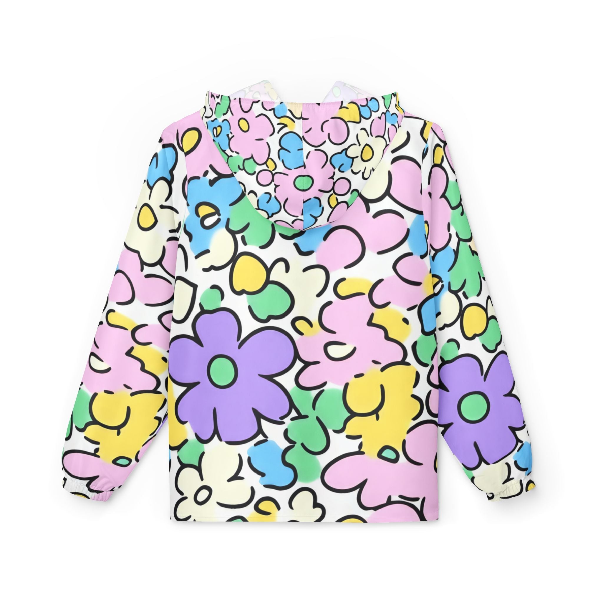 Personalized Childrens Floral Windbreaker Jacket, Artsulli - Art is Long, Life is Short, Outerwear, , , , , , , 