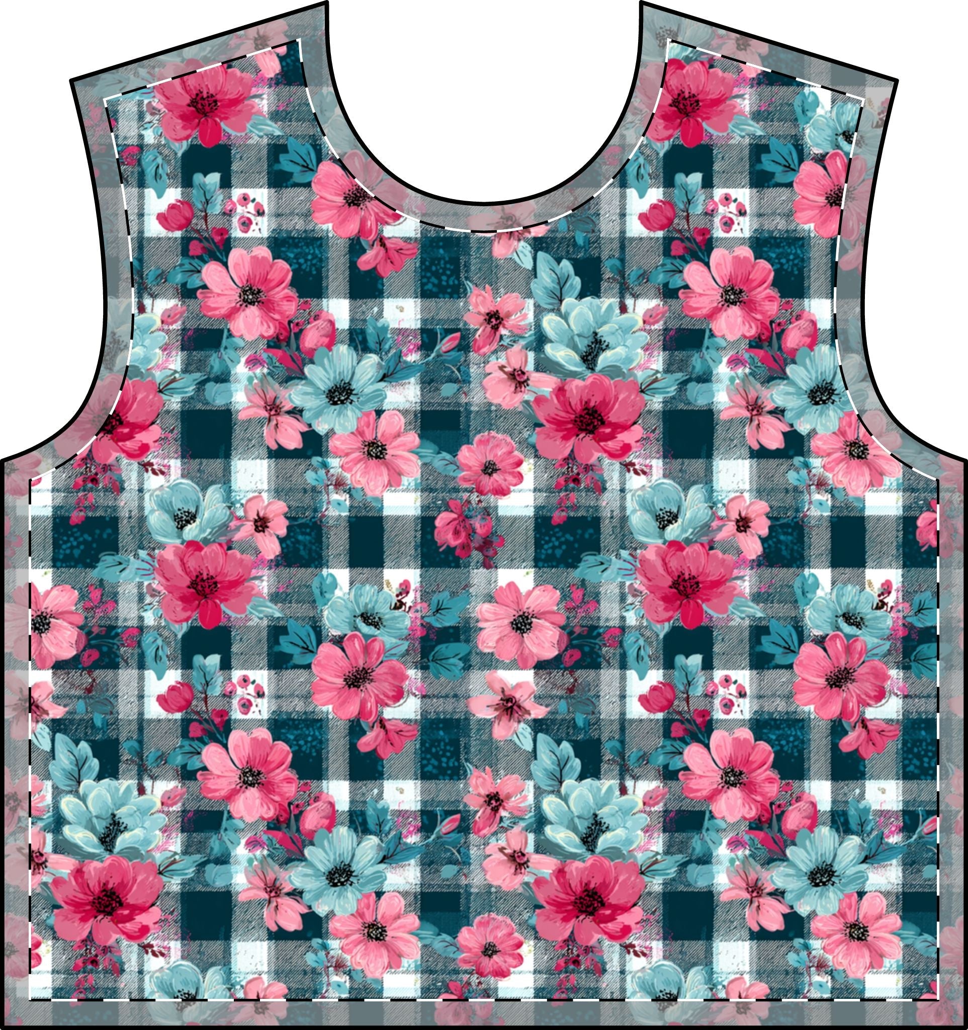 Personalized Floral Plaid All Over Print Sweatshirt, Artsulli - Art is Long, Life is Short, All Over Prints, Size, XS, , , , , 13253361792591131421
