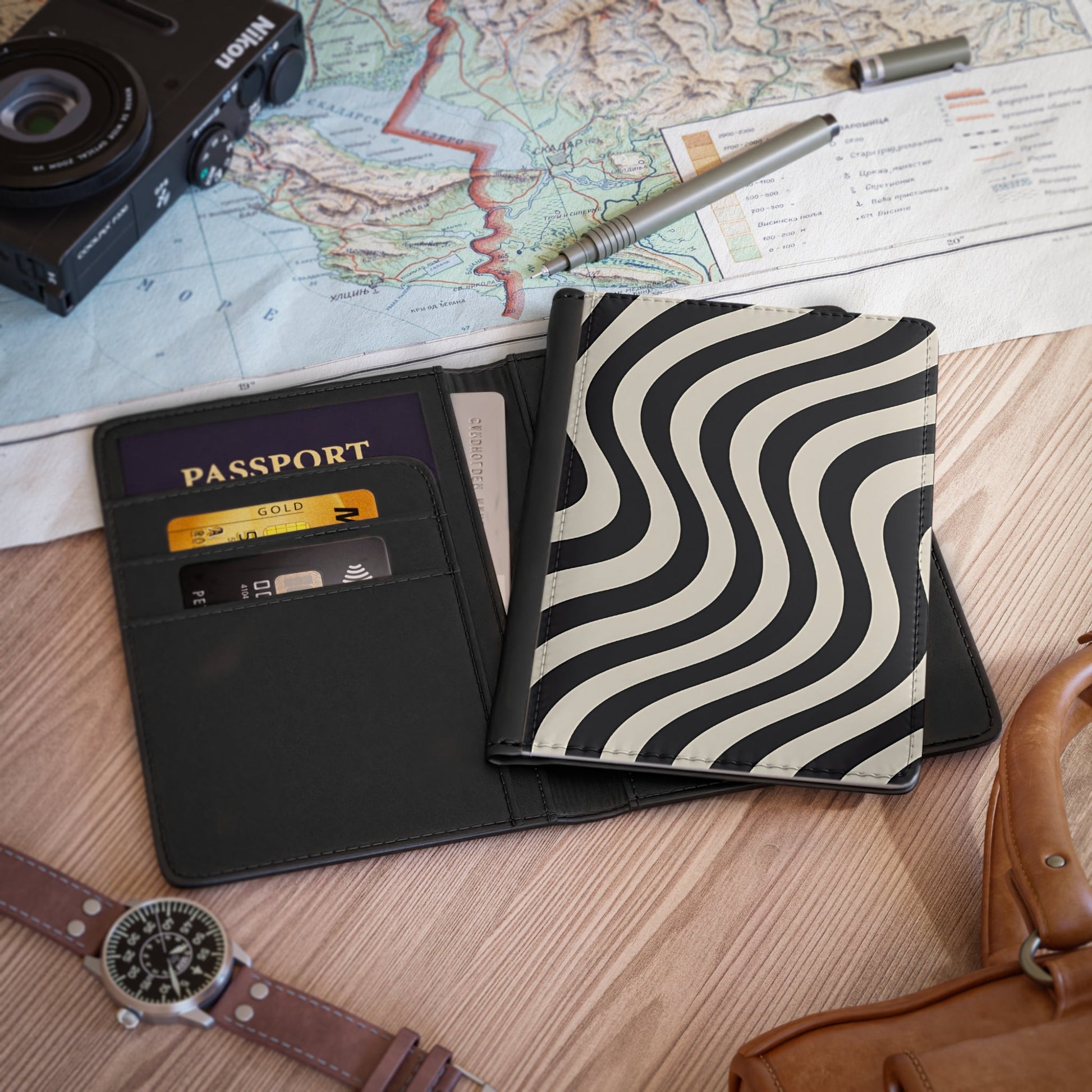 Personalized Leather Passport Holder, Artsulli - Art is Long, Life is Short, Accessories, , , , , , , 
